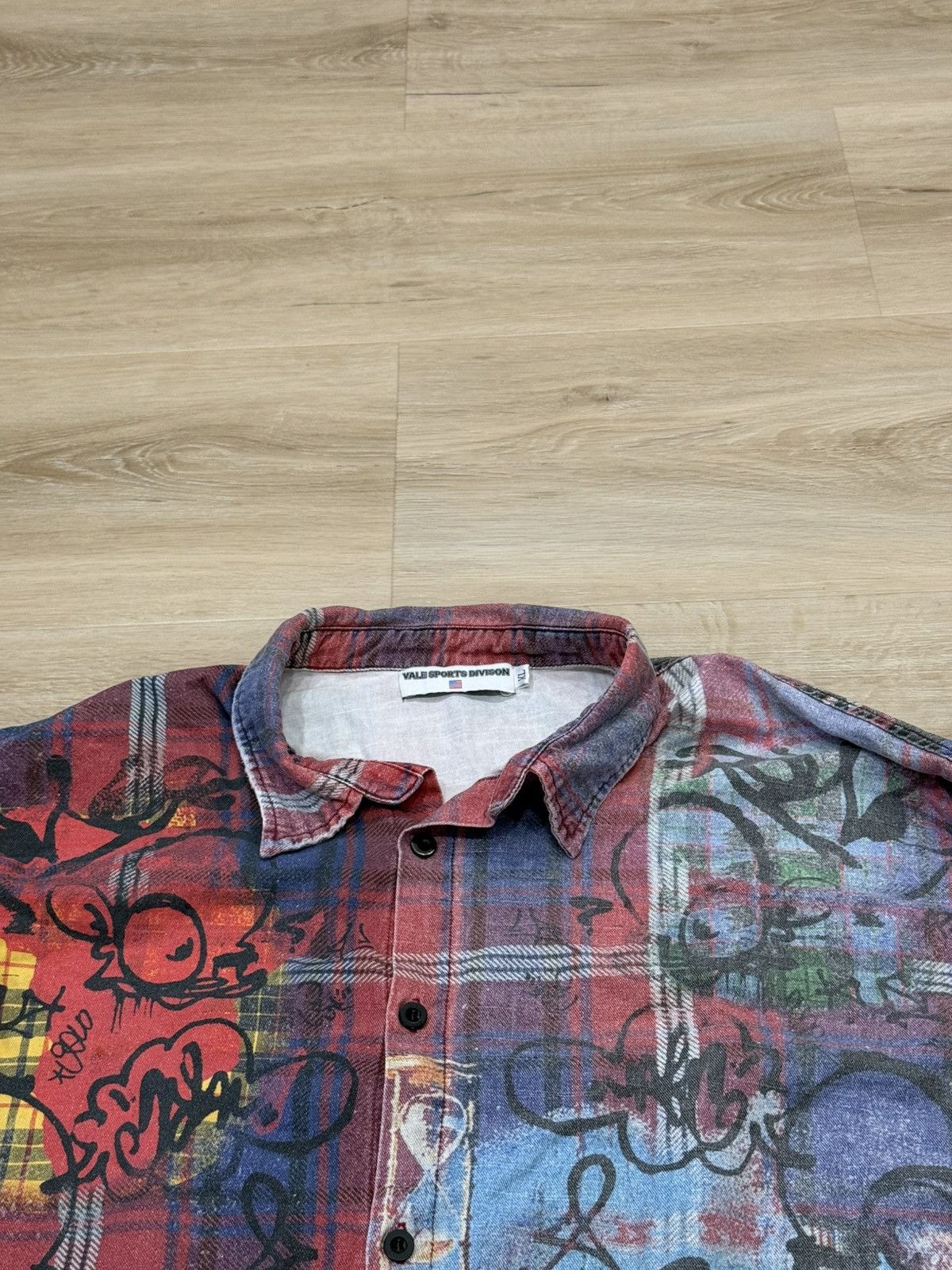 Vale Vale Graffiti Flannel Shirt Size US XL / EU 56 / 4 - 10 Thumbnail