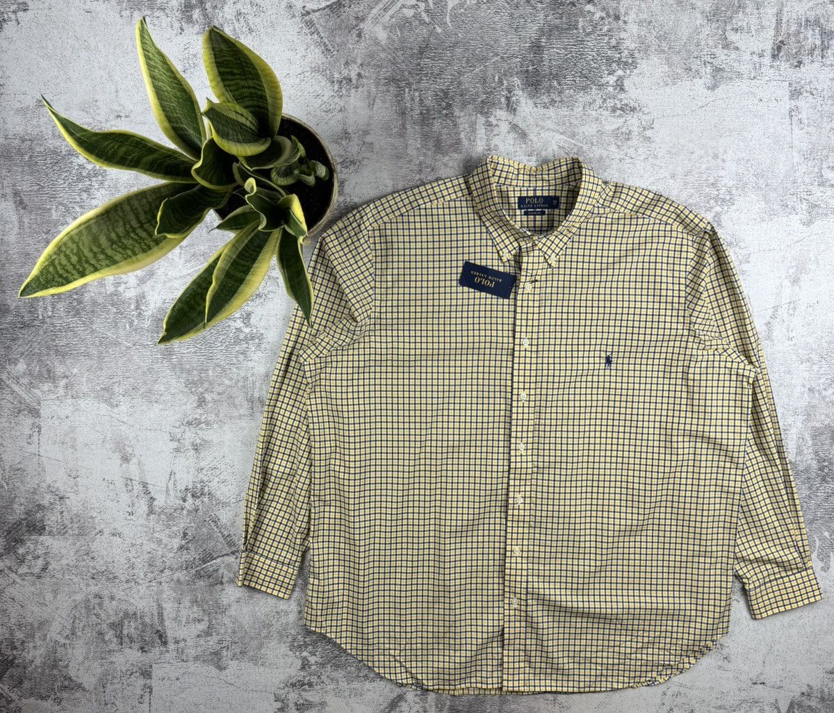 Polo Ralph Lauren NEW Polo Ralph Lauren Classic Fit Checked 2XL Suit Yellow Long Sleeve Shirt Size US XXL / EU 58 / 5 - 1 Thumbnail