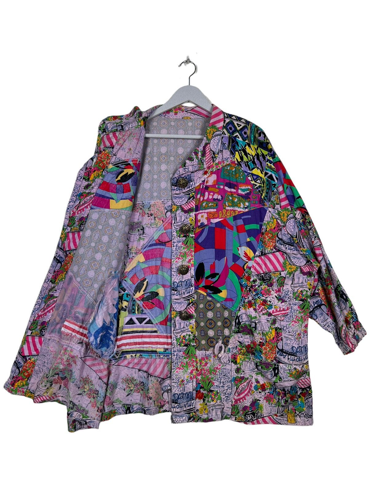Japanese Brand 🔥 VINTAGE JAPANESE HARAJUKU STYLE PATCWORK JACKET Size US M / EU 48-50 / 2 - 9 Thumbnail