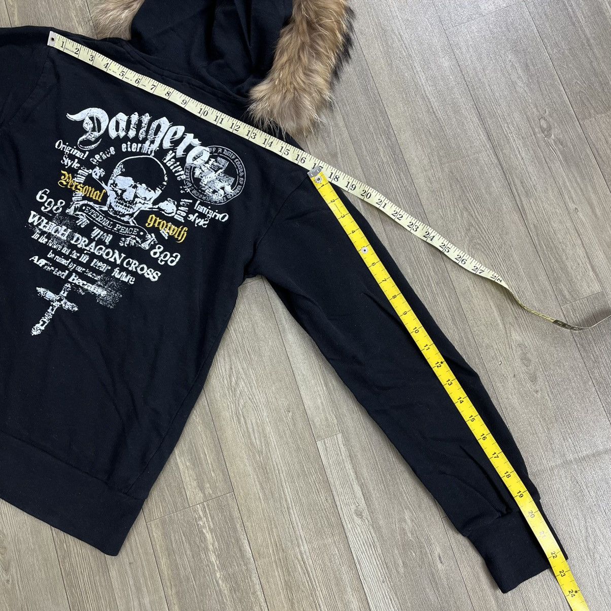 14th Addiction 2000s Beaumere Skulls Poem Cross Gothic Punk Zip Fur Hoodie Size US S / EU 44-46 / 1 - 17 Thumbnail