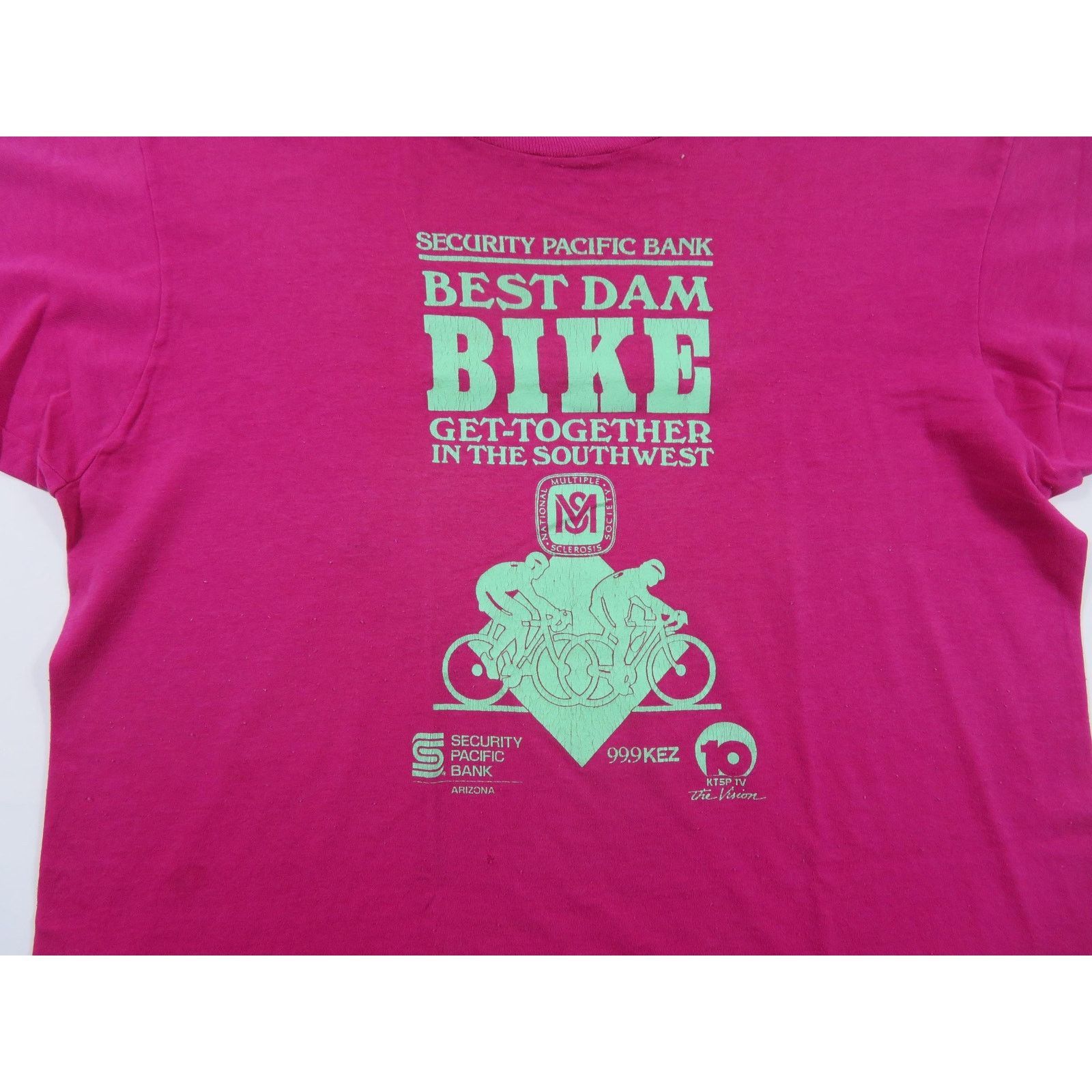 Other Best Dam Bike Get Together T-Shirt Double Sided Sz L 1980s Size US L / EU 52-54 / 3 - 2 Thumbnail