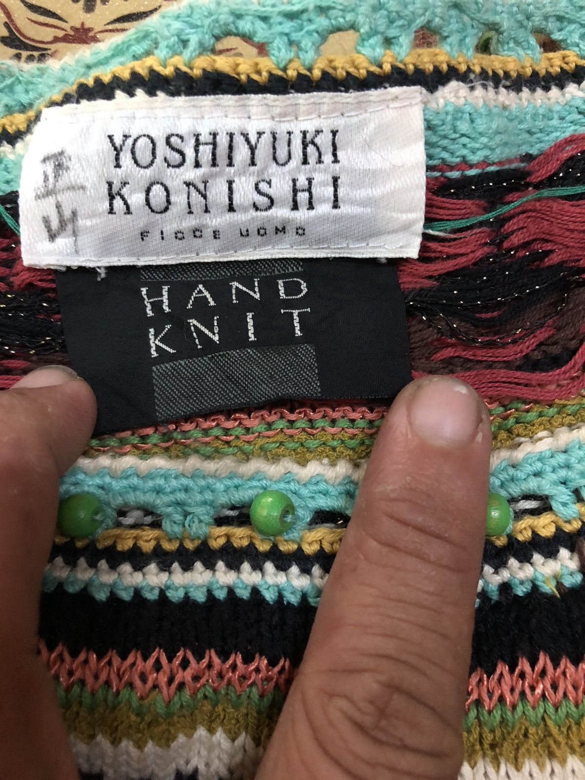 Yoshiyuki Konishi Yoshiyuki Konichi Ficce Uomo handknit top Size M / US 6-8 / IT 42-44 - 3 Thumbnail