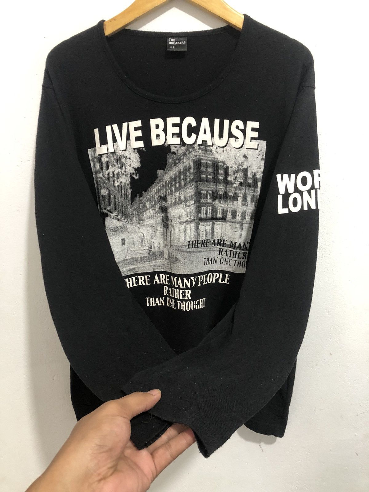 Hysteric Glamour Japanese Poem The Breakers LongSleeve Rock Punk Style Size US L / EU 52-54 / 3 - 2 Thumbnail