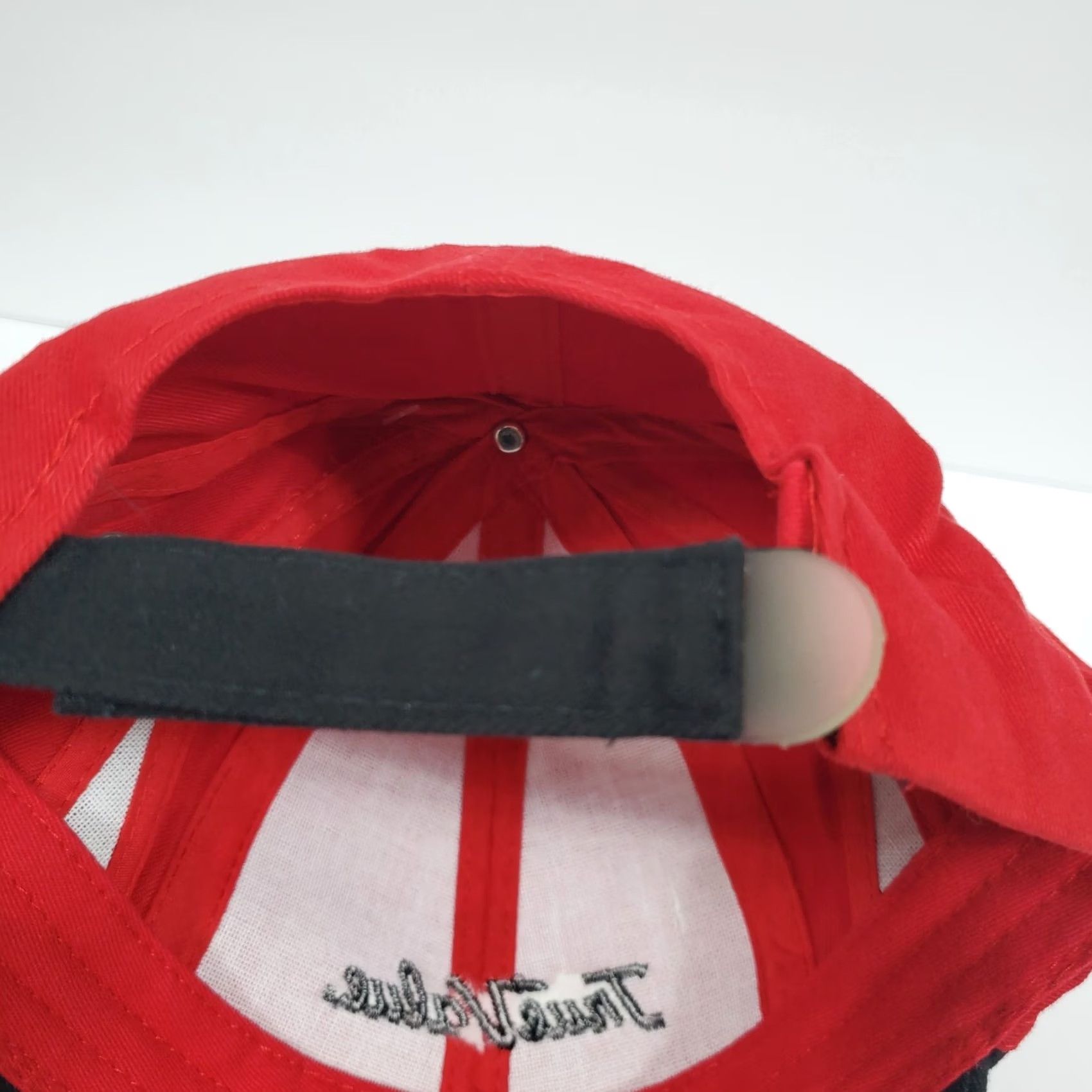 Vintage Adams True Value Baseball Cap Red Black Embroidered Cotton Adjustable Strapback Men Size ONE SIZE - 5 Thumbnail