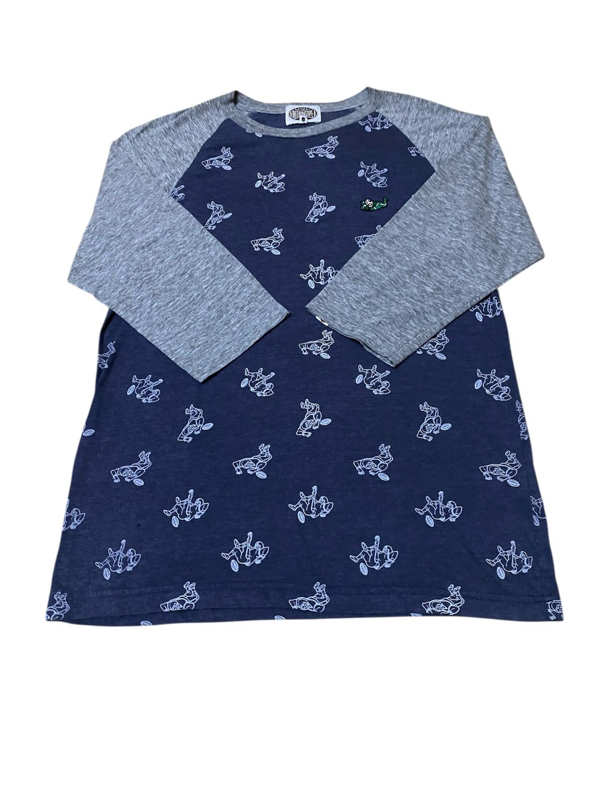 Bape A Bathing Ape By Nigo Fullprint Raglan Baseball Shirt Japan Size US M / EU 48-50 / 2 - 2 Thumbnail