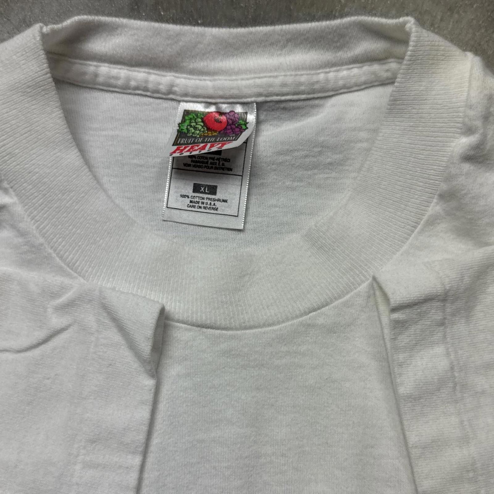 Fruit Of The Loom ESL Education 1990's Vintage Y2k Graphic T-Shirt Size US XL / EU 56 / 4 - 5 Thumbnail