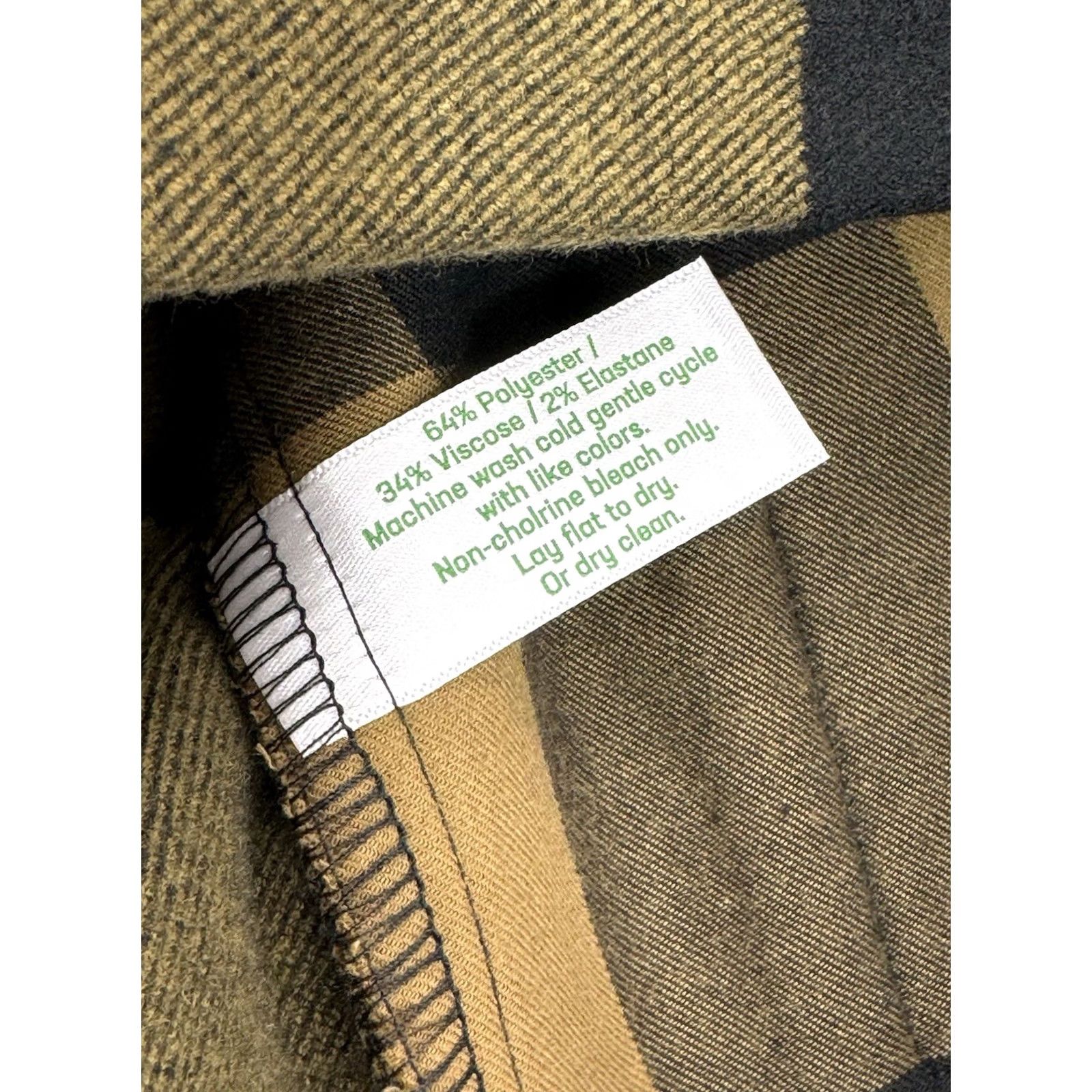 Vintage CRIQUET Shacket XL Olive / Black Plaid Flannel Heavy 3 Pocket Knit Snap Shirt Jacket Mens Regular XS-XL Replace Size US XL / EU 56 / 4 - 6 Thumbnail