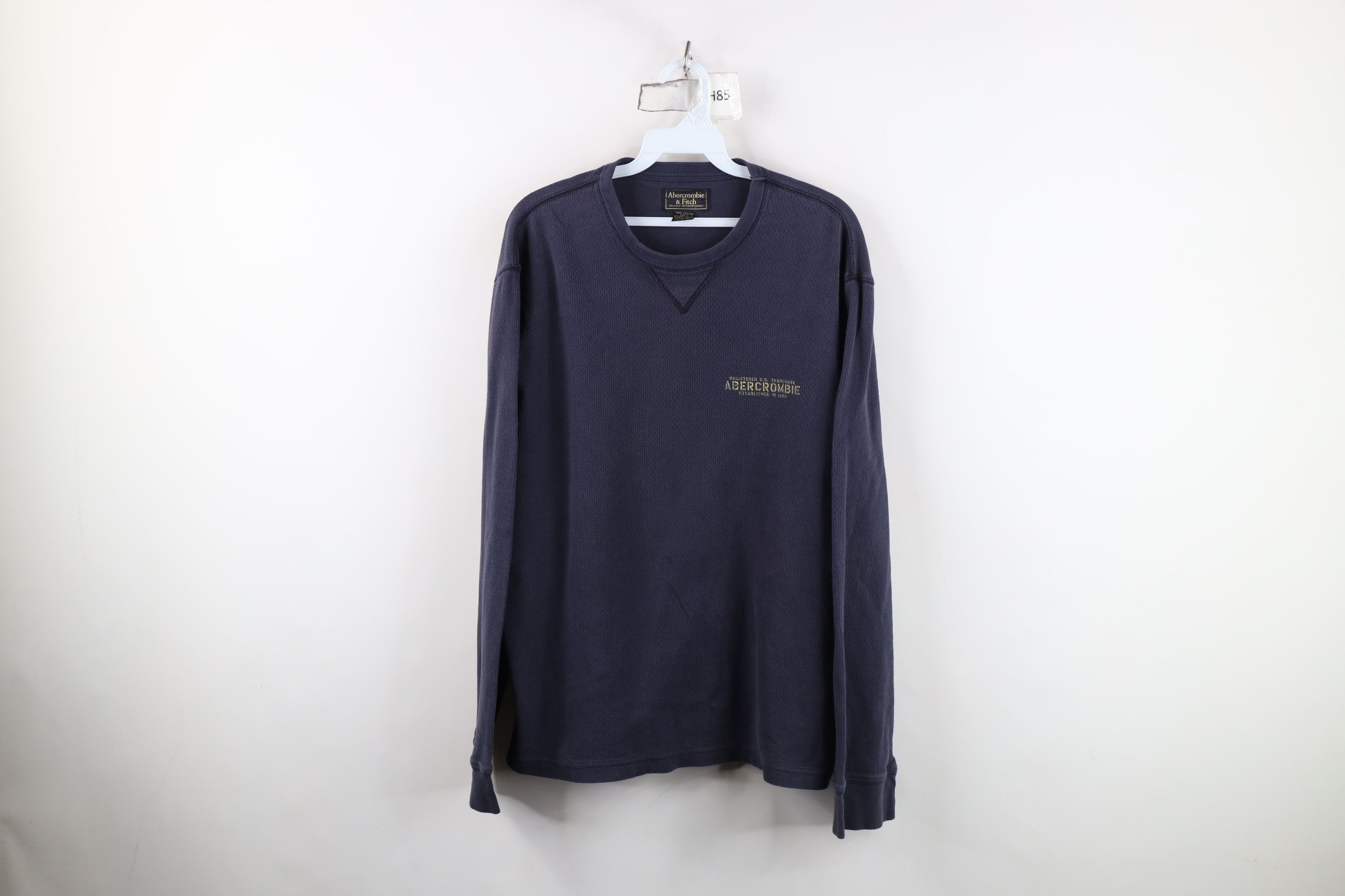 Abercrombie & Fitch Vintage 90s Y2K Abercrombie & Fitch Waffle Knit T-Shirt Size US L / EU 52-54 / 3 - 1 Thumbnail