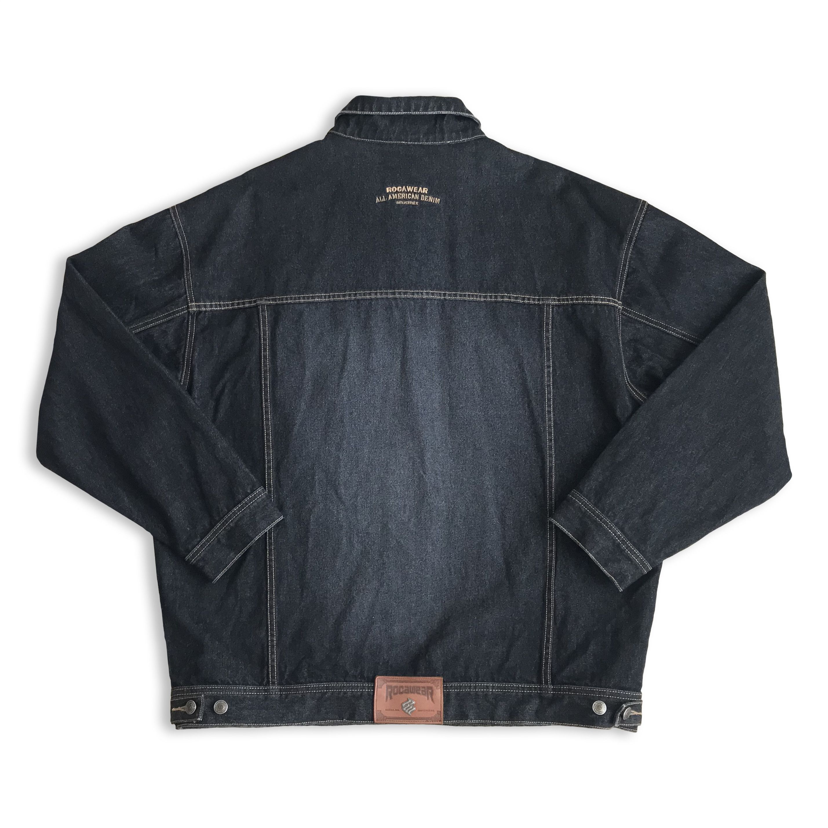 Rocawear Vintage 90s ROCAWEAR Jacket Denim Jeans Jay Z Rap SAMPLE Size US XL / EU 56 / 4 - 3 Thumbnail