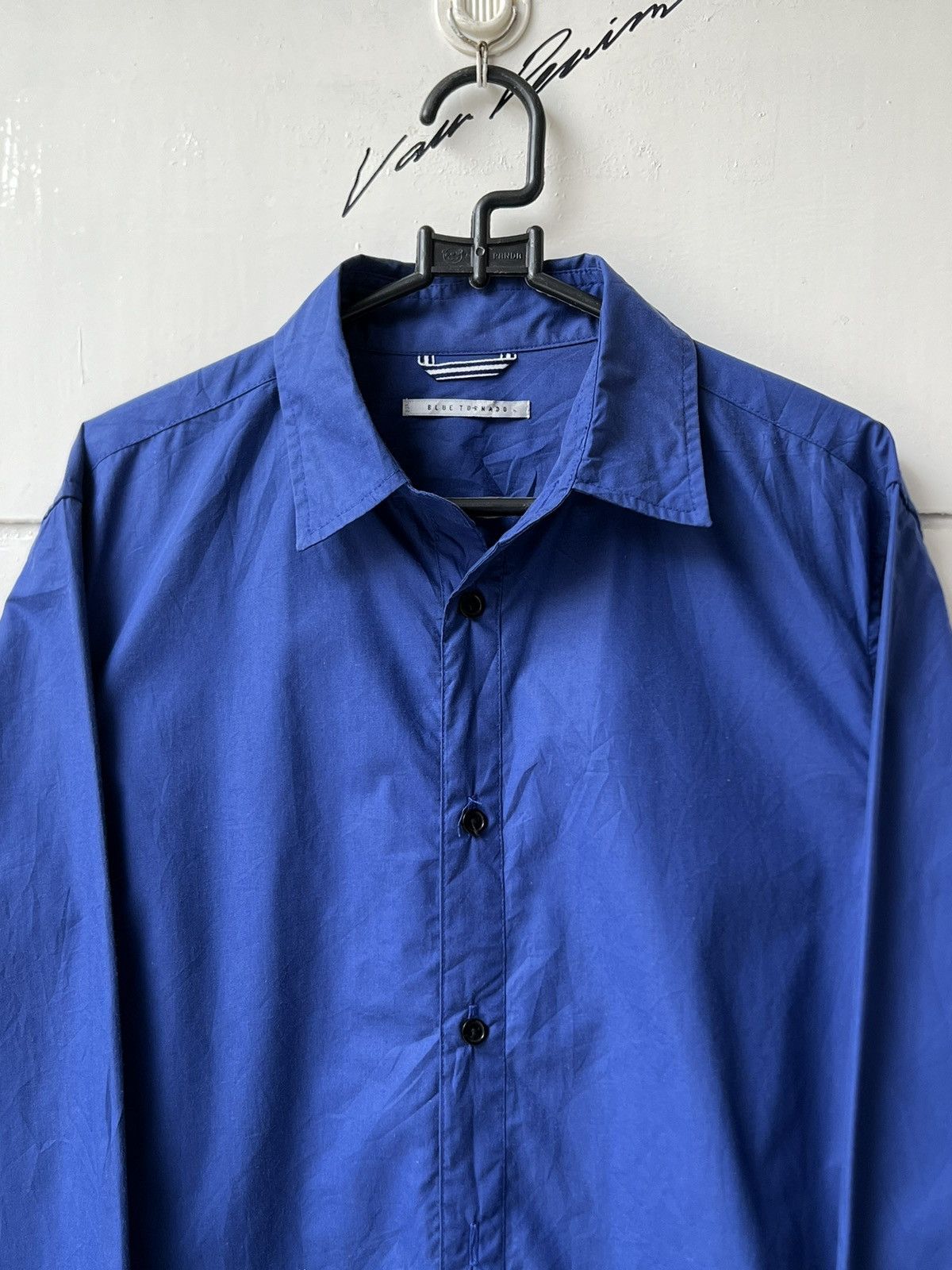 Tornado Mart BLUE TORNADO Polka Dot Motive Shirt Size US S / EU 44-46 / 1 - 13 Thumbnail