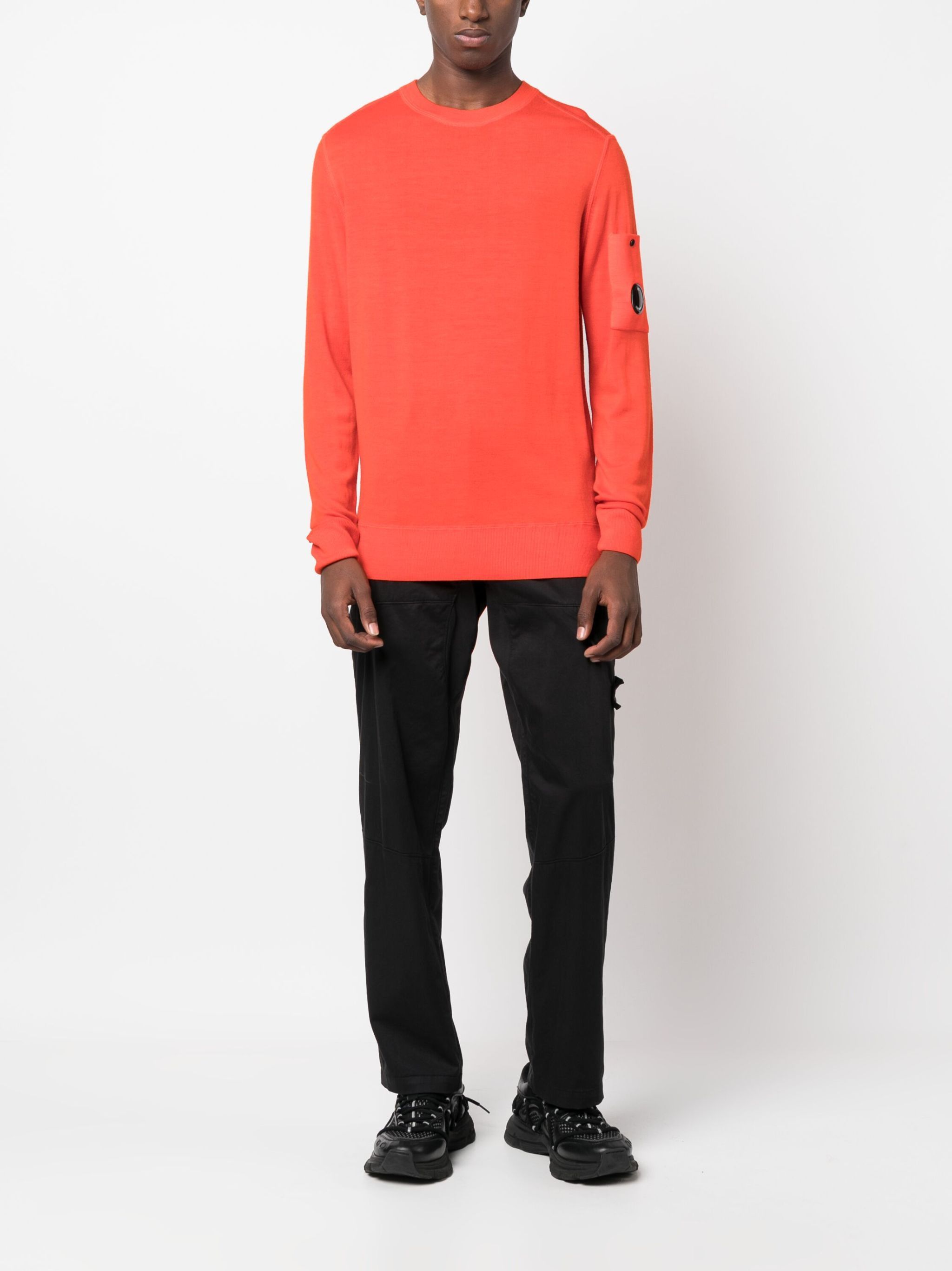 C.P. Company o1y1224 Crewneck Sweater in Orange Size US M / EU 48-50 / 2 - 2 Thumbnail
