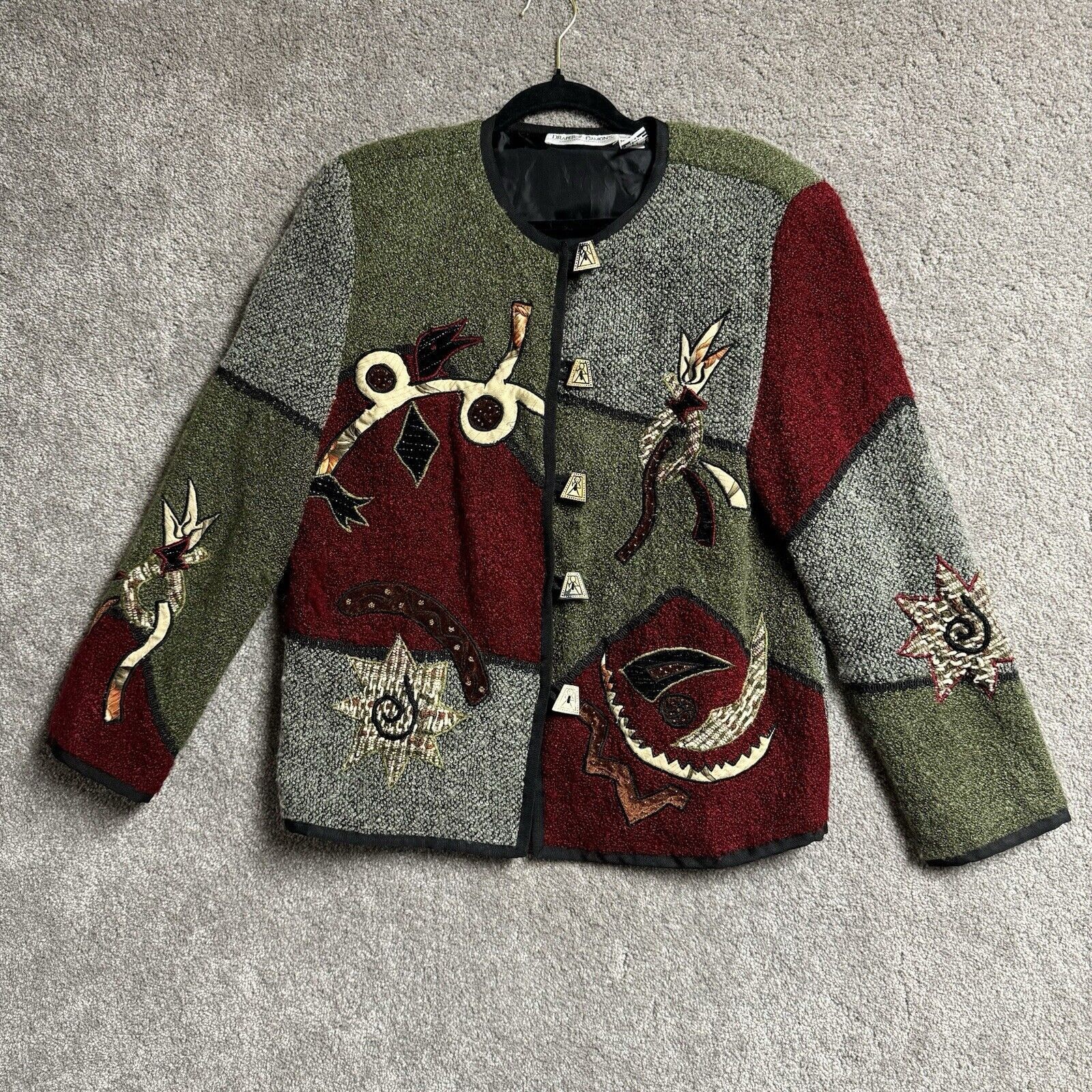 Other Vintage 80s 90s Womens Lined Jacket Medium Avant-Garde Size M / US 6-8 / IT 42-44 - 1 Thumbnail