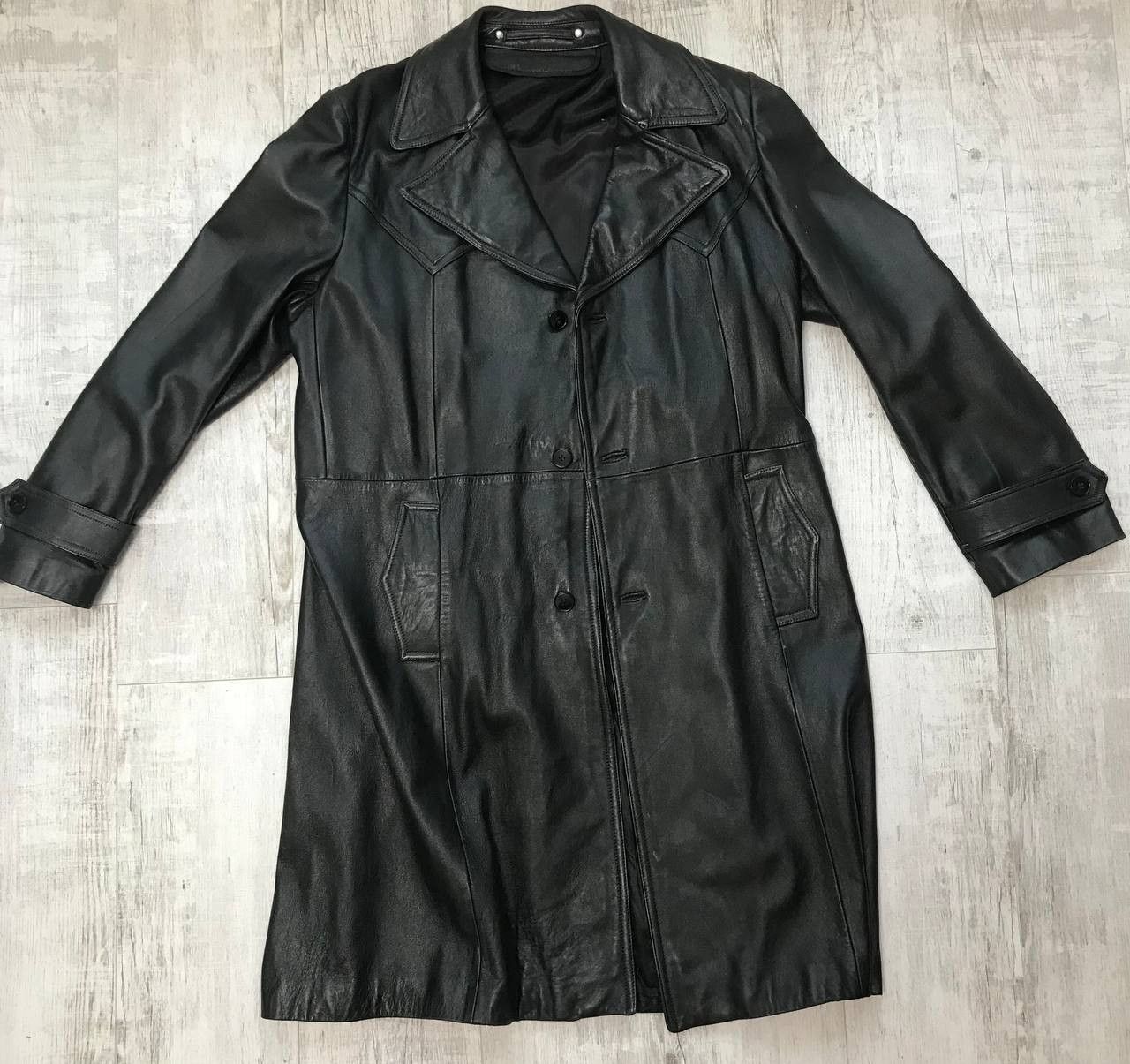Vintage leather coat Size US XL / EU 56 / 4 - 4 Thumbnail
