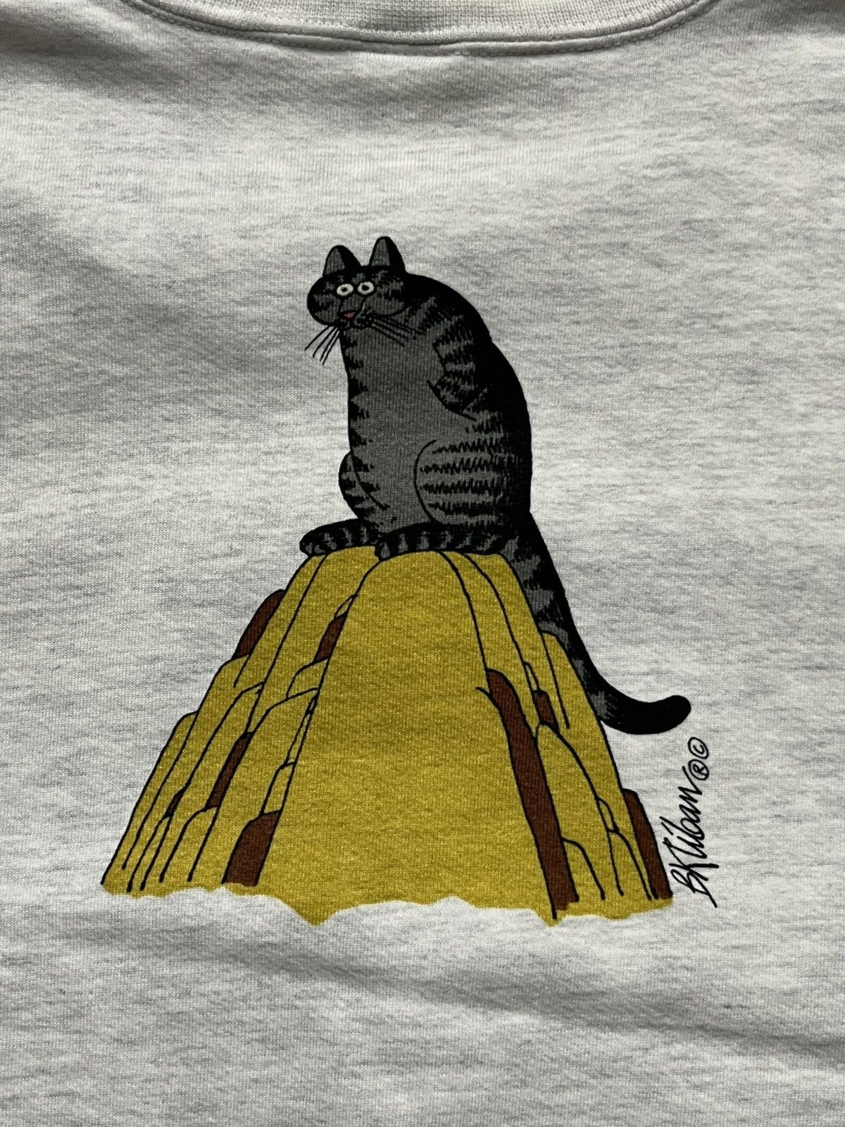 Vintage 90s Bkliban Hawaii Hiking Cat Crewneck Sweatshirt Size US M / EU 48-50 / 2 - 3 Thumbnail