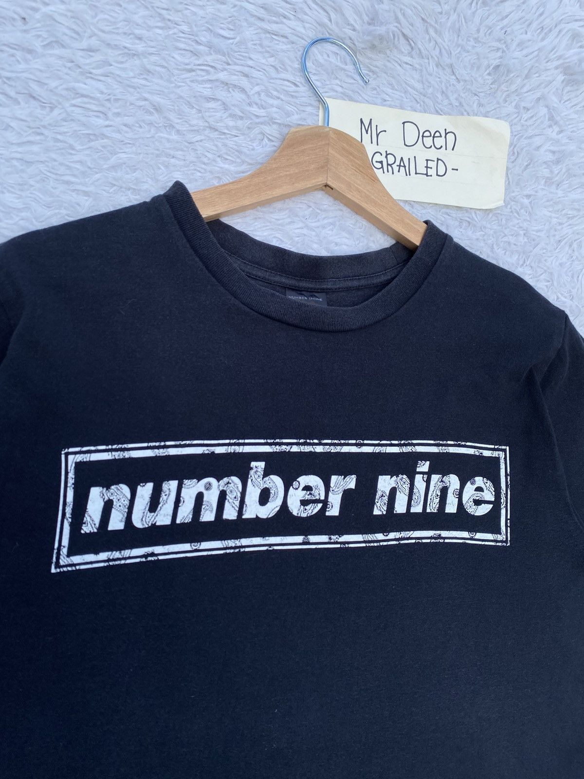 Number (N)ine Rare Number (N)ine Spellout Box Logo T-shirt Size US S / EU 44-46 / 1 - 18 Thumbnail