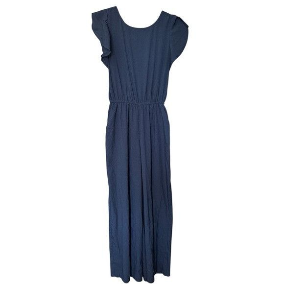 Other Alex Marie Navy Blue Jumpsuit Sz S (Read for measurements) Size 27" / US 4 / IT 40 - 1 Thumbnail