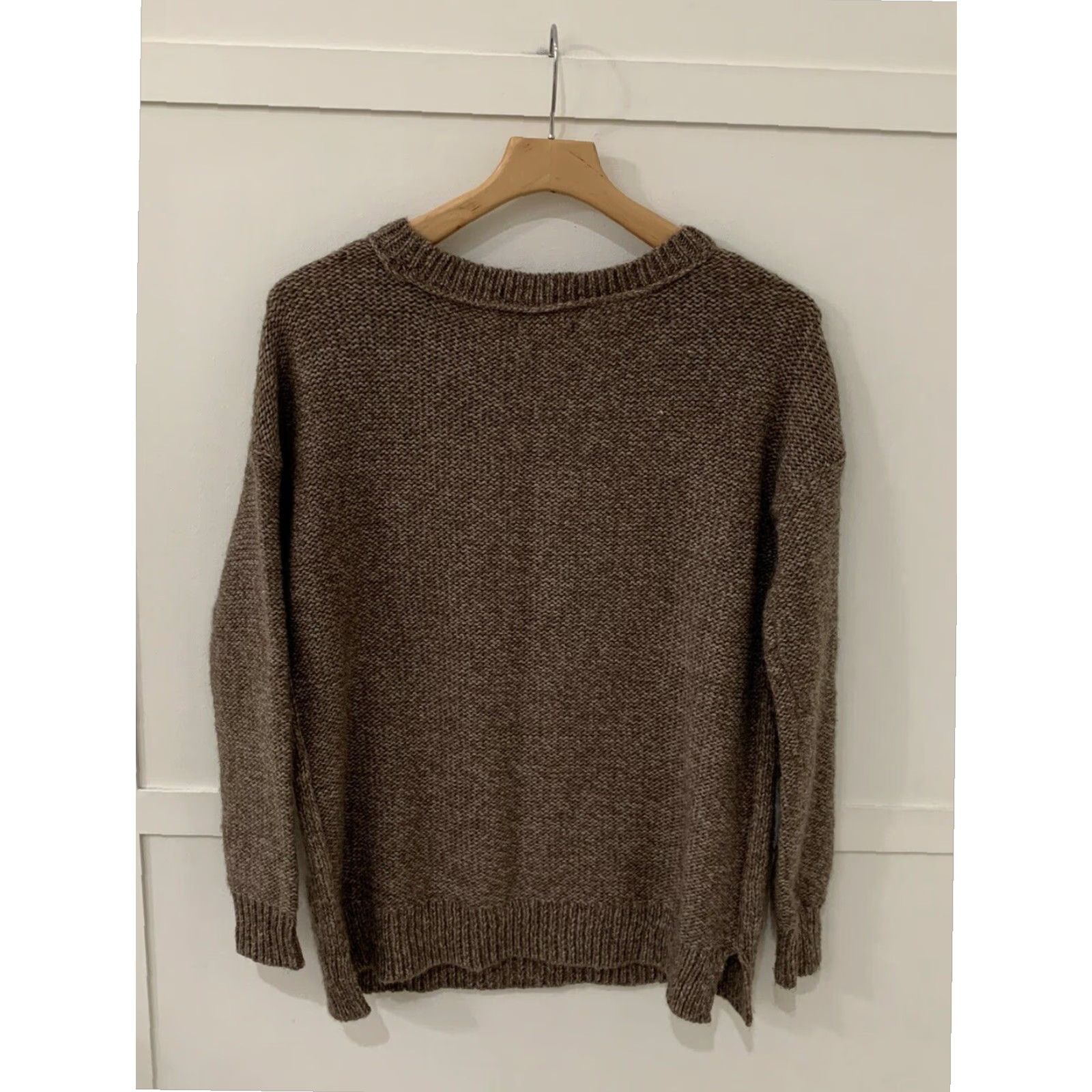 American Eagle Outfitters American Eagle Oversized Knit Sweater Brown Small Womens Size S / US 4 / IT 40 - 2 Thumbnail