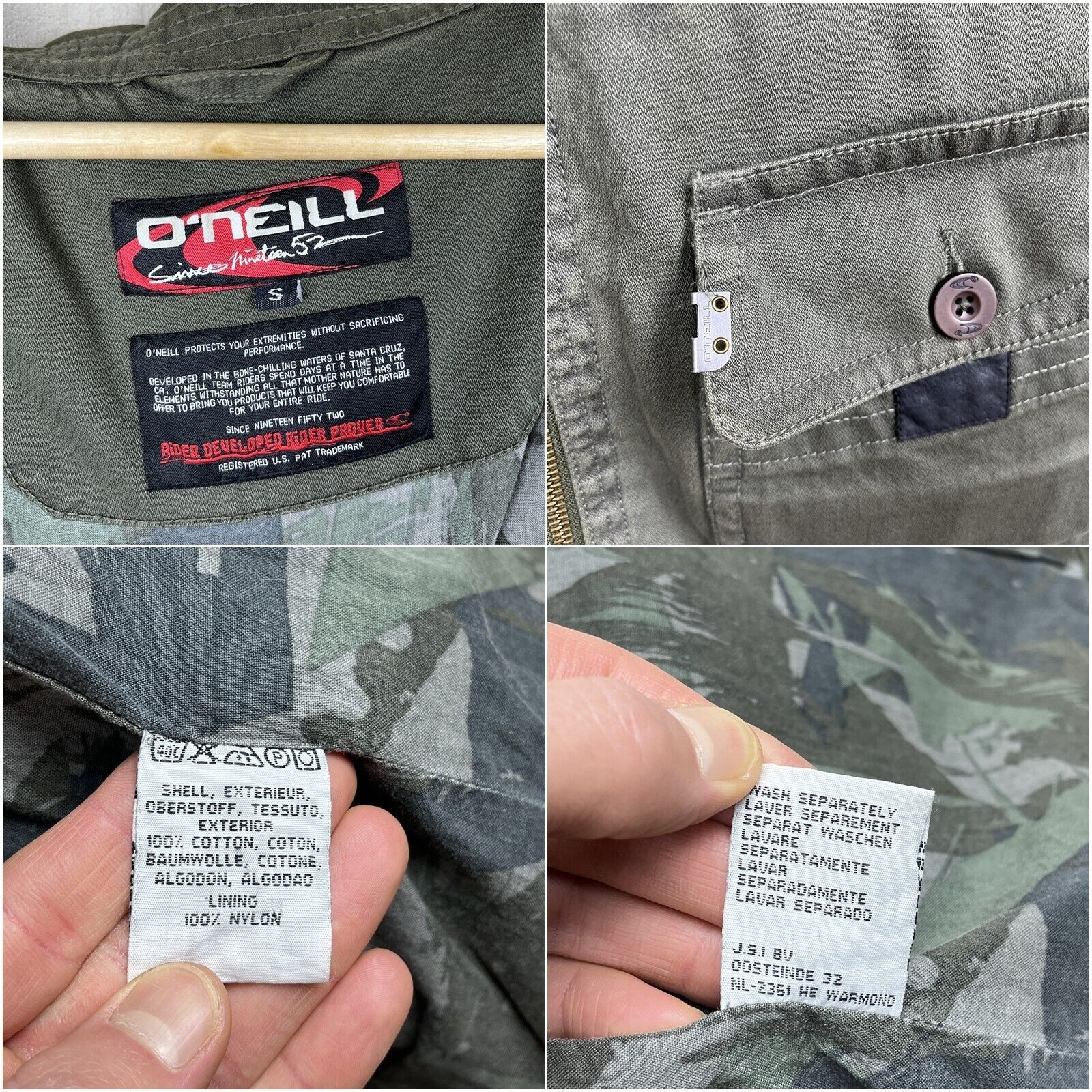 O'Neill RARE! O'Neill Vintage Asymmetric Zip Military Style Jacket Size US S / EU 44-46 / 1 - 6 Thumbnail