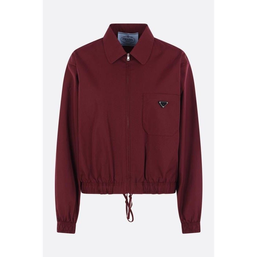 Prada PRADA Red Poplin Full Zip Jacket New & Authentic (Women's si Size M / US 6-8 / IT 42-44 - 1 Thumbnail