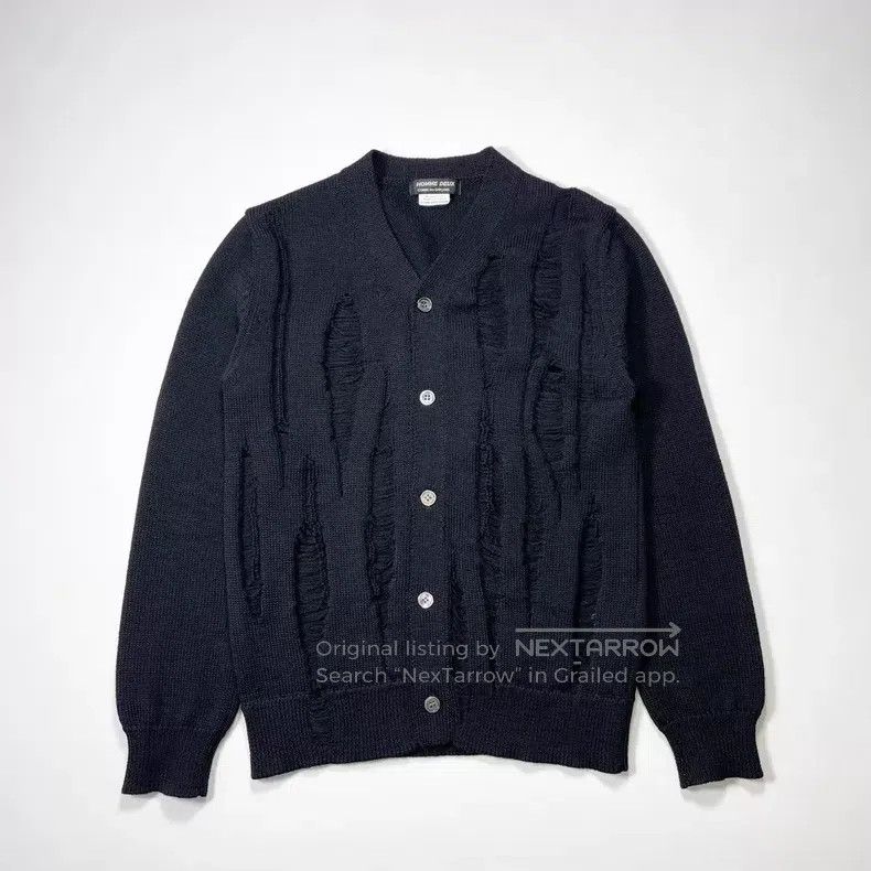 Comme des Garcons Comme des Garcons Distressed Wool Cardigan Size US S / EU 44-46 / 1 - 2 Thumbnail