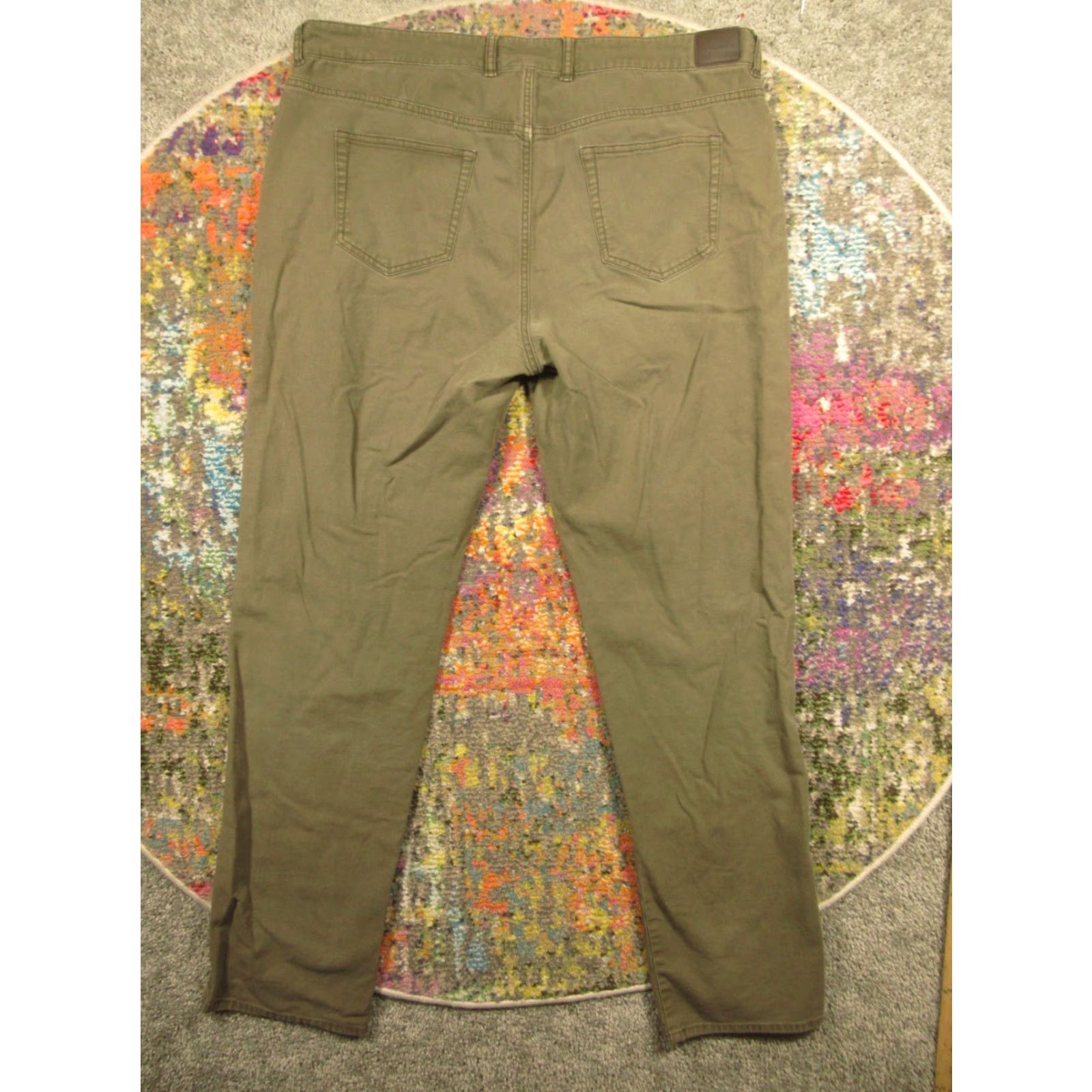 Peter Millar VINTAGE Peter Millar Pants Mens 40x33 Brown Chino Regular Slash Pocket 40 33 Cotton Spandex Stretch Designer Modern Classic Tree 90s? Size US 40 / EU 56 - 2 Thumbnail