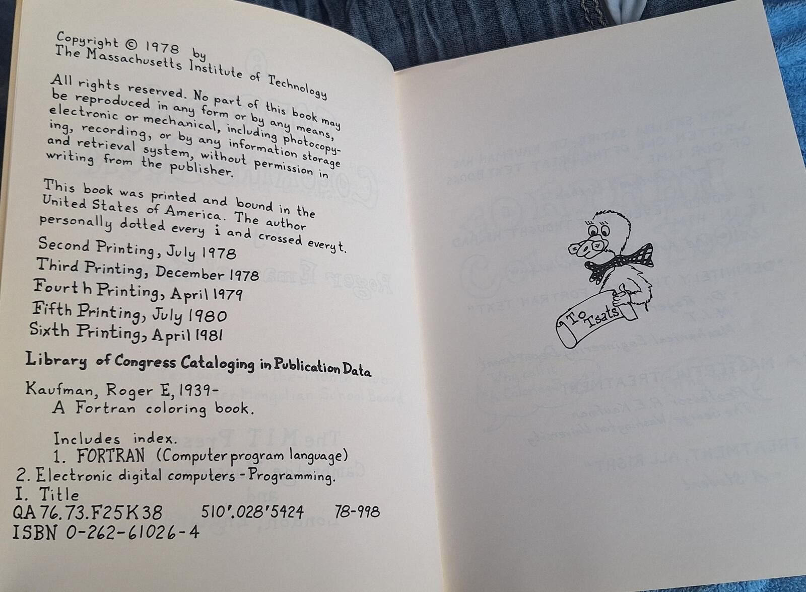 Other A Fortran Coloring Book" by Dr. Roger Emanuel Kaufman Size ONE SIZE - 6 Thumbnail