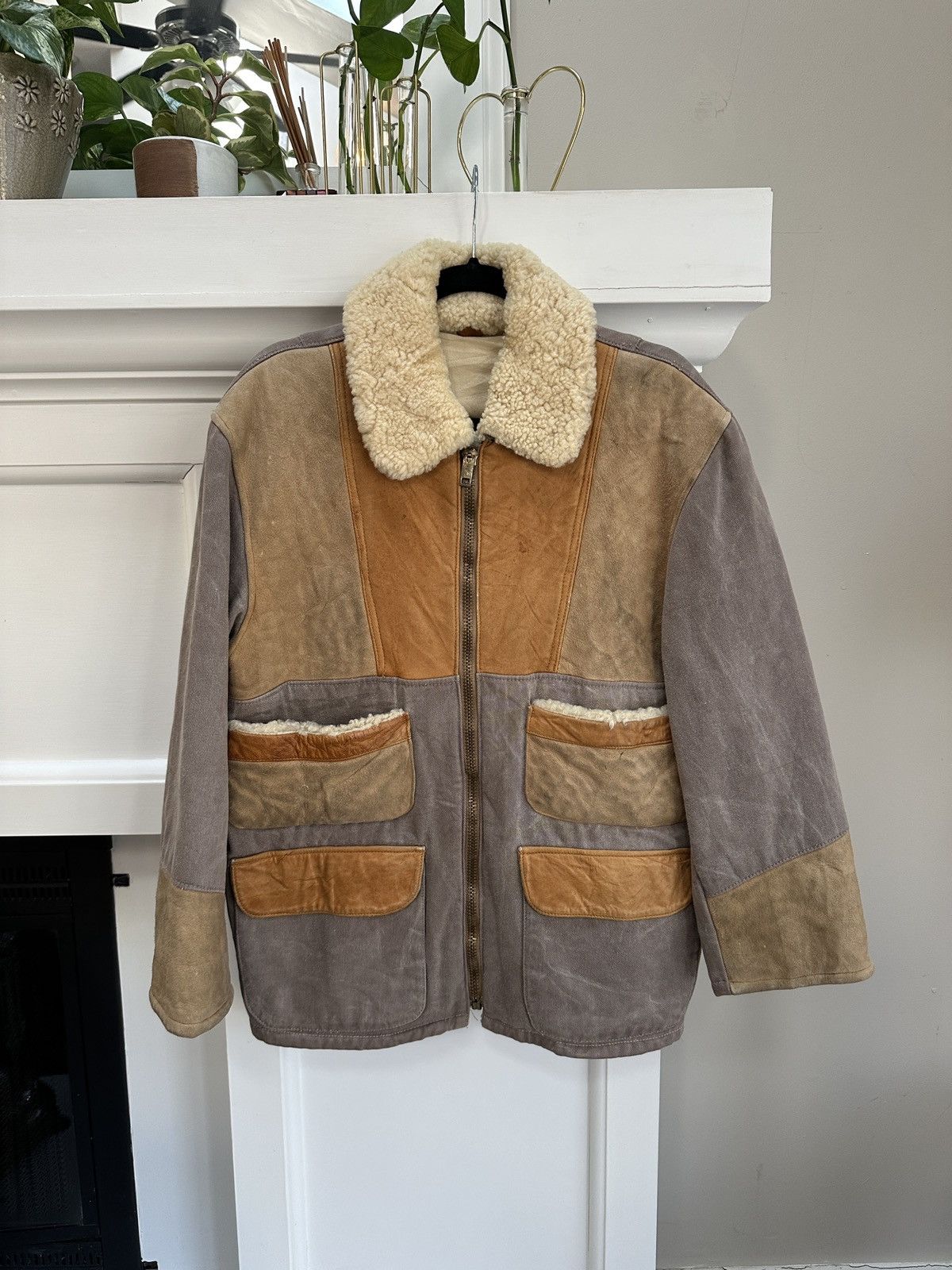 Other Sherpa Sheepskin Vintage Jacket Size US S / EU 44-46 / 1 - 1 Thumbnail