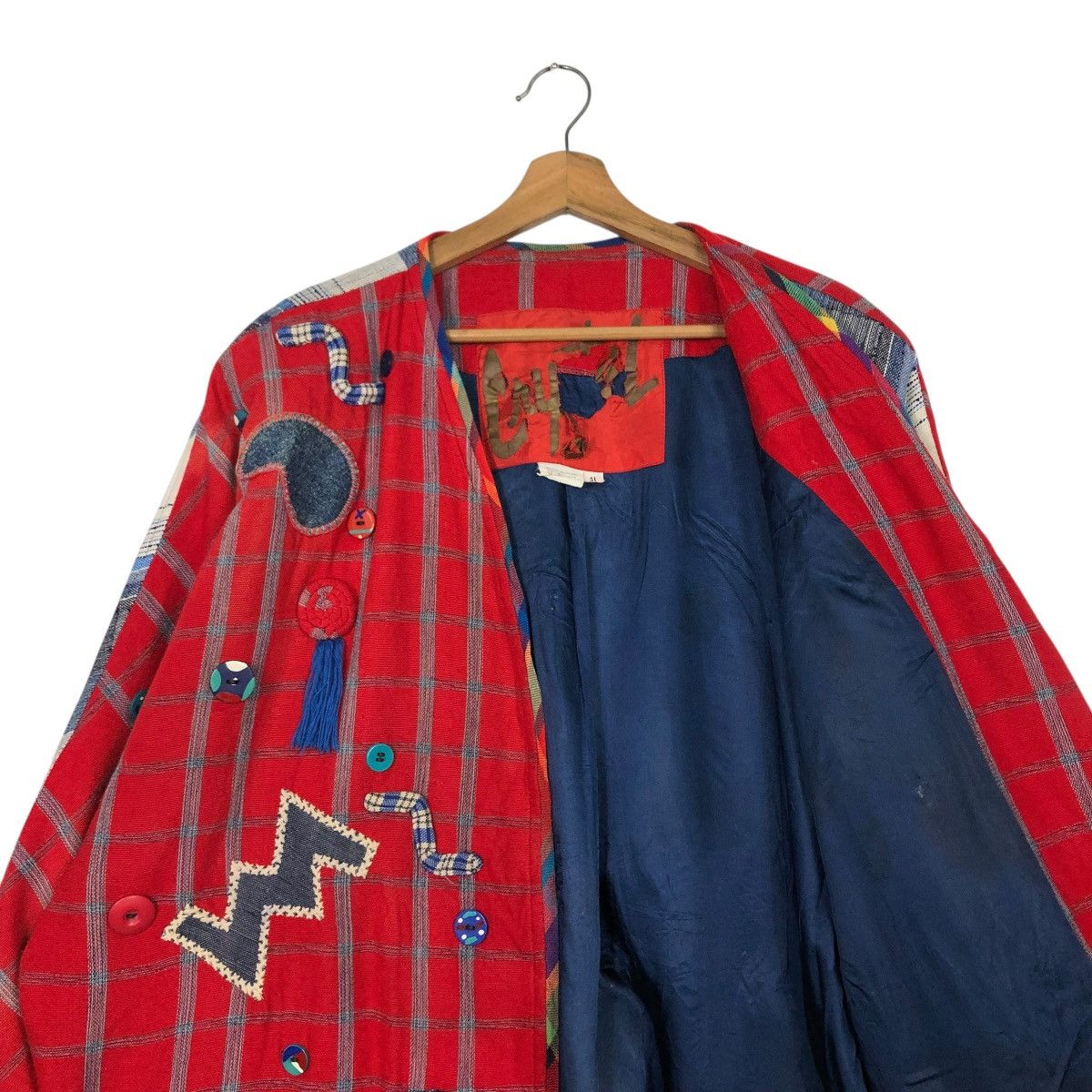 Japanese Brand 🔥VINTAGE HANDMADE DESIGN JACKET PATCHWORK ISSEY MIYAKE Size US M / EU 48-50 / 2 - 14 Thumbnail
