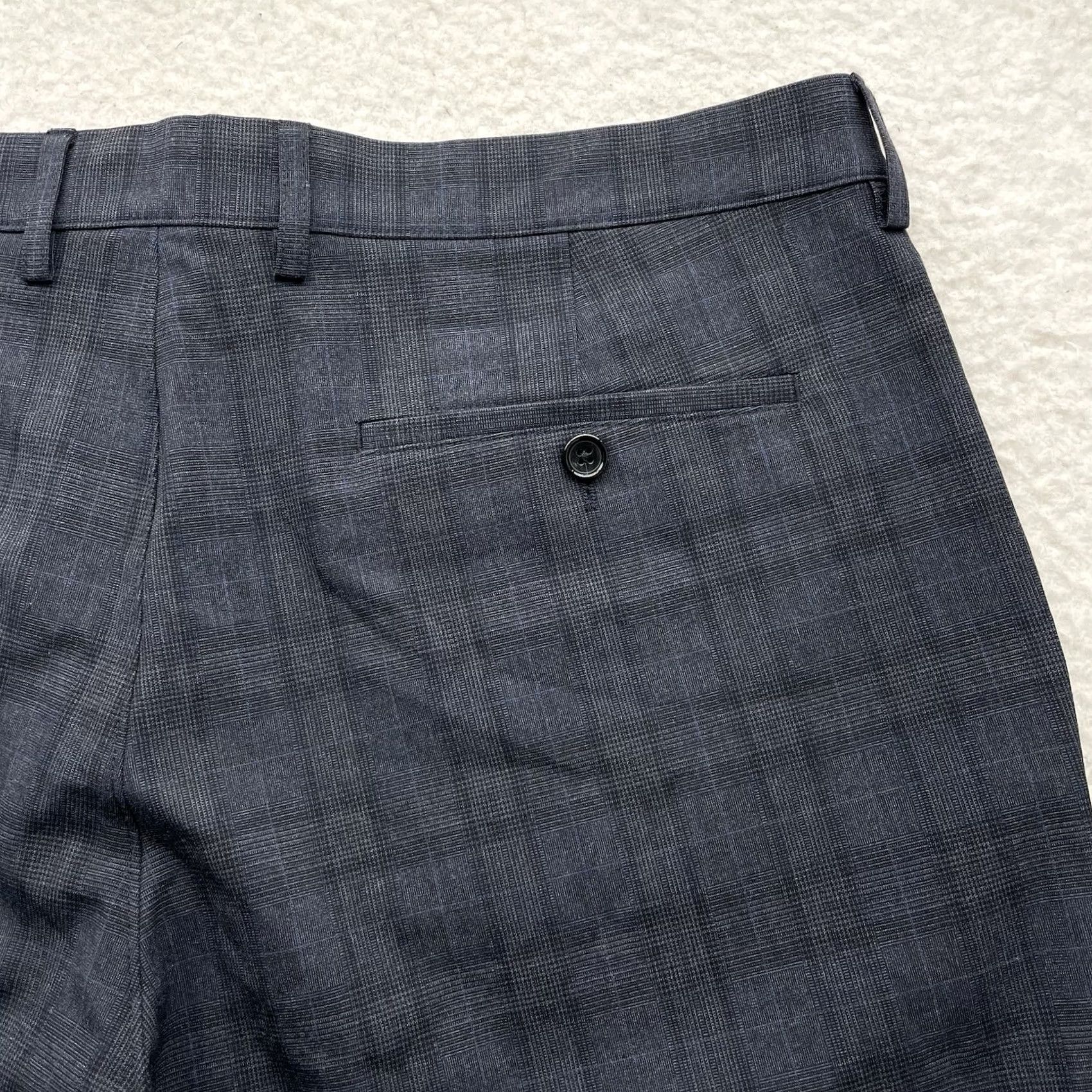 J.Crew J.CREW Thompson Pants Mens 38x27 Gray Glenn Plaid Tapered Hemmed Dress Pants Regular Front Flat Front 7- pockets Mix Size US 38 / EU 54 - 6 Thumbnail