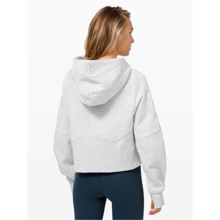 Lululemon Lululemon Cropped Scuba Half Zip Hoodie in Heathered Gray Size M / US 6-8 / IT 42-44 - 1 Thumbnail