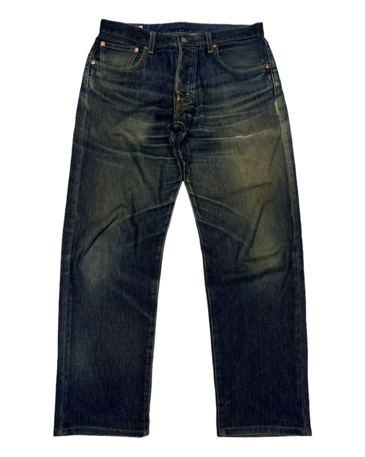 Levi's × Levi's Vintage Clothing × Vintage 🔥VINTAGE LEVIS 501 ‘93 BIG E DISTRESSED DENIM JEANS Size US 32 / EU 48 - 1 Thumbnail