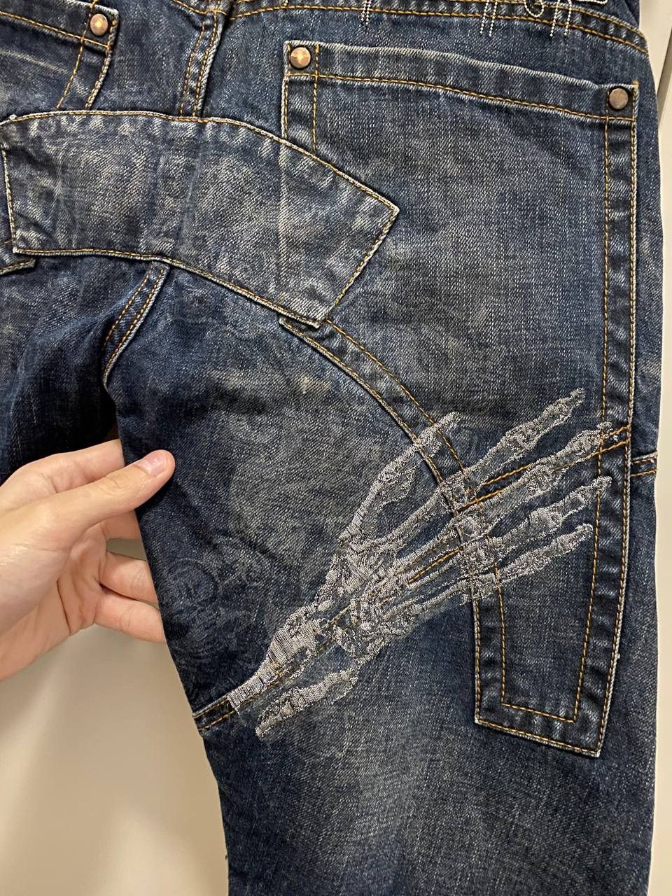Grailed Archive Bray Jeans Detroit skeleton hands Denim Size US 31 - 10 Thumbnail