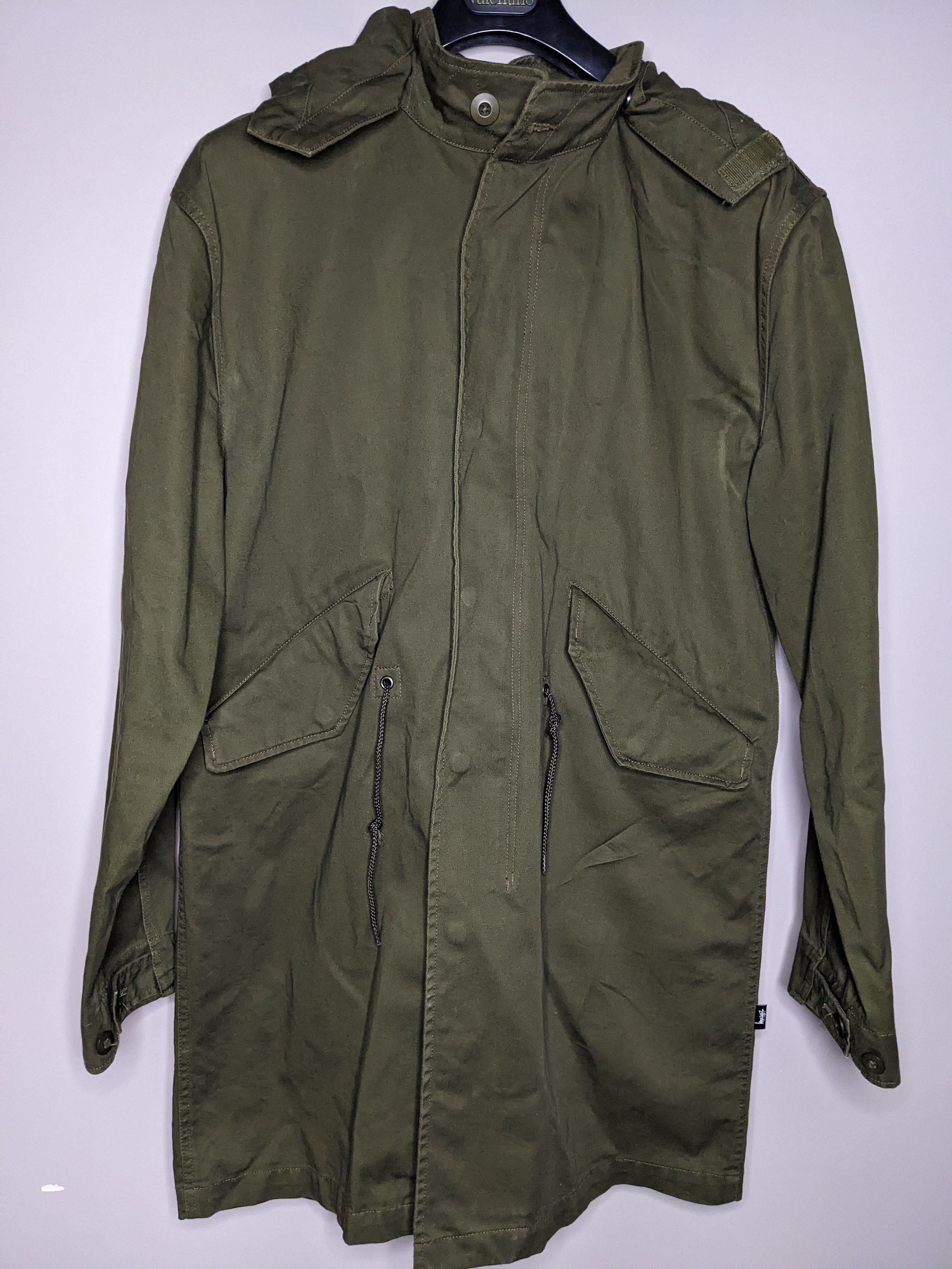 Stussy Fishtail Parka Jacket Large Military Field Coat M-51