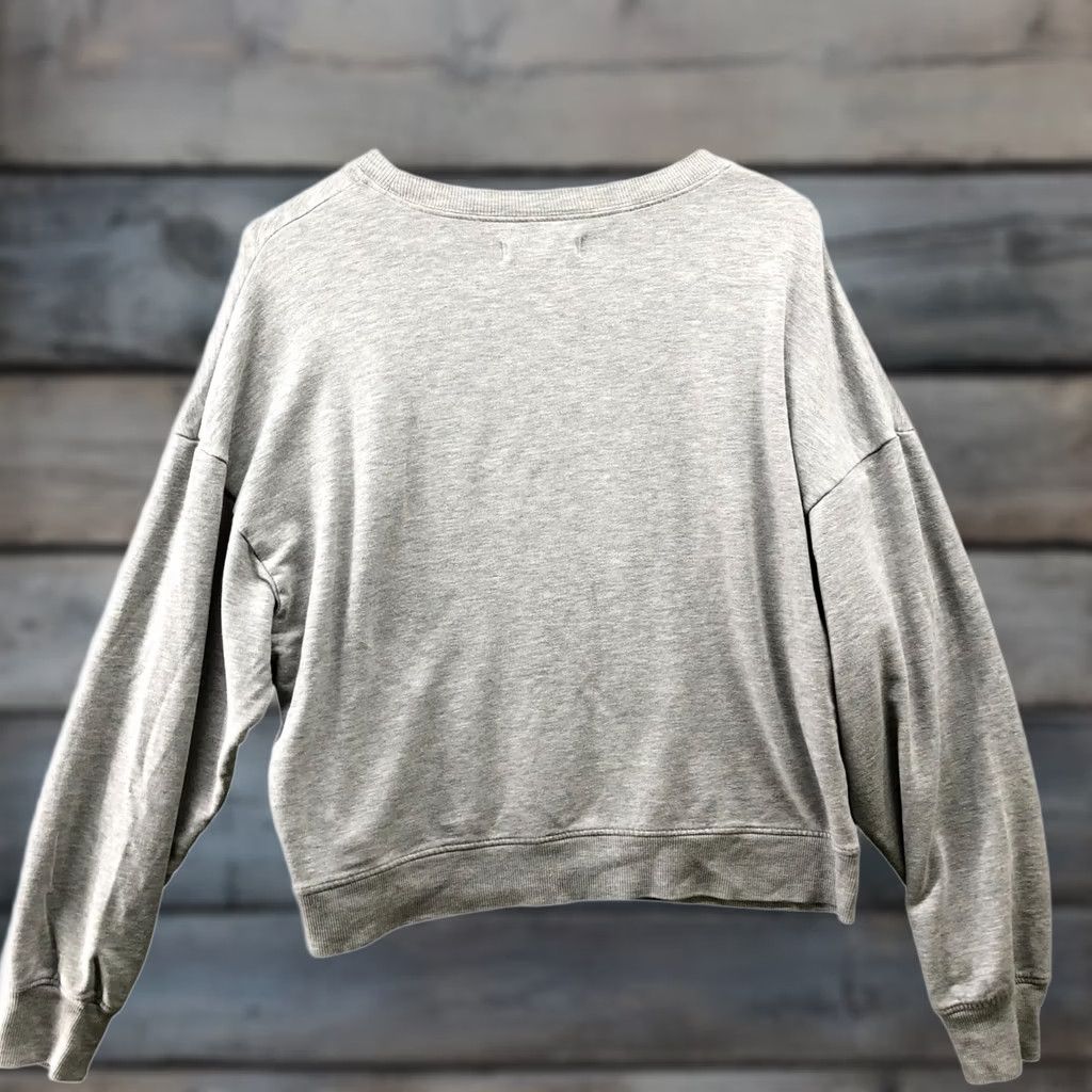 Vintage Rivet & Thread Lounge Sweatshirt Womens M Gray Crewneck Pullover Stretch Modal Cotton Blend Blended Fabric Size M / US 6-8 / IT 42-44 - 1 Thumbnail