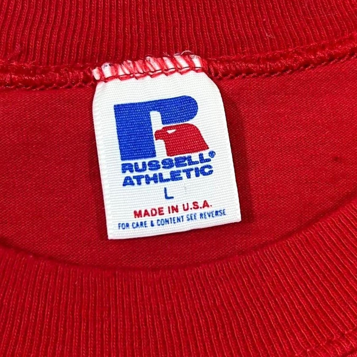 Russell Athletic VINTAGE Russell Athletic Illinois State University College T-Shirt L Red Mens 90s Graphic ISU Decal Size US L / EU 52-54 / 3 - 4 Thumbnail