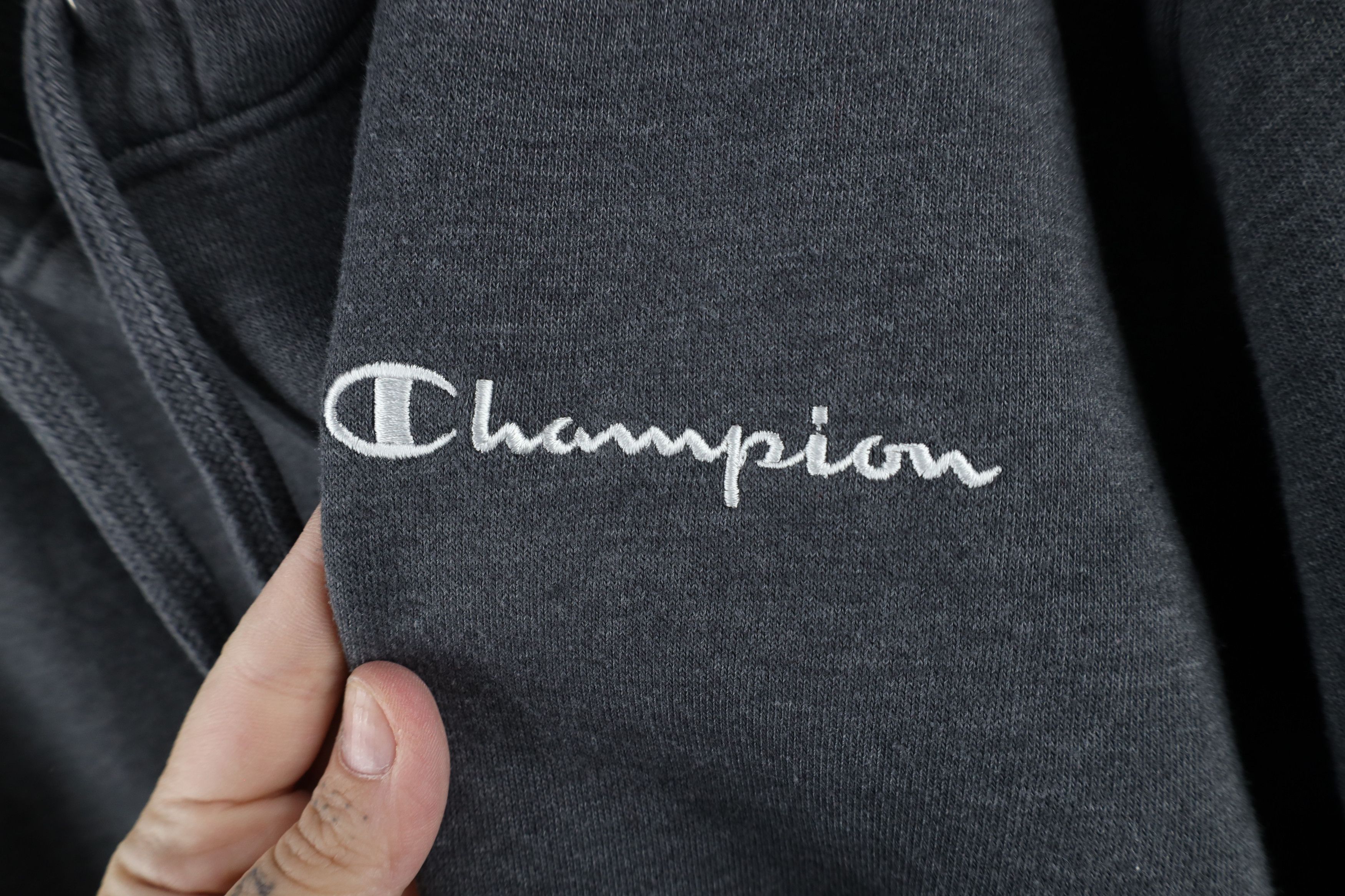 Champion × Vintage Vintage Champion Spell Out Hoodie Sweatshirt Heather Gray Size US XL / EU 56 / 4 - 5 Thumbnail