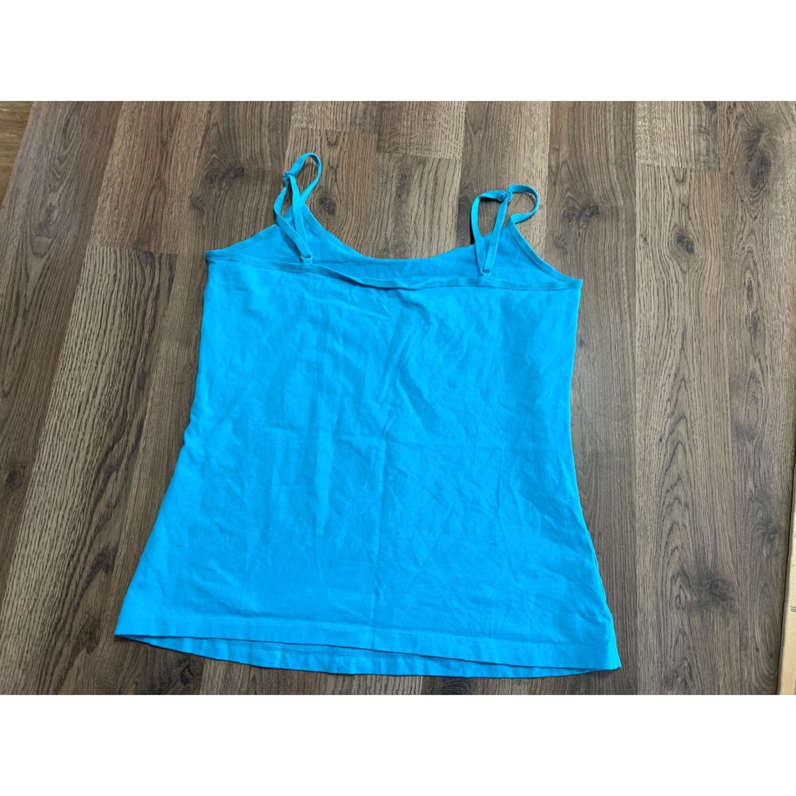 Vintage Christopher & Banks Tank Top Women's Medium Blue Sleeveless V-Neck Shirt Casual Basic Regular Size M Womens 90s Modern Size M / US 6-8 / IT 42-44 - 2 Thumbnail