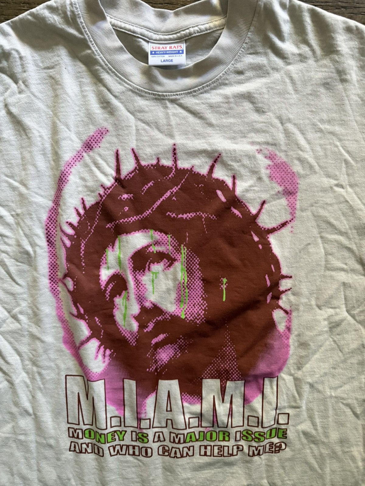 Stray Rats Stray Rats Jesus White T-Shirt Large Rare Authentic Size US L / EU 52-54 / 3 - 2 Thumbnail