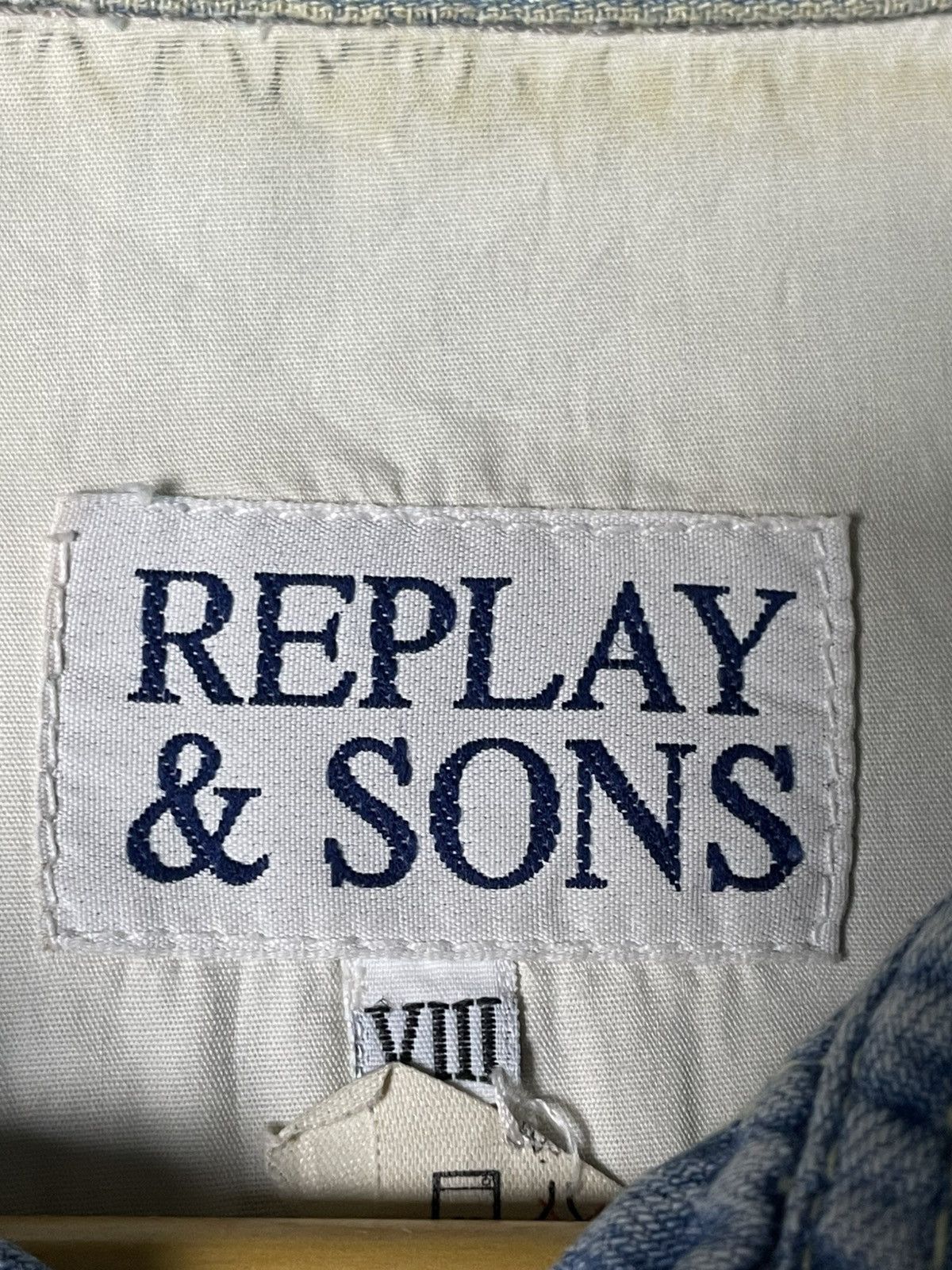 Japanese Brand × Vintage Replay & Sons Denim Button Up Shirts (93) Size US XS / EU 42 / 0 - 4 Thumbnail