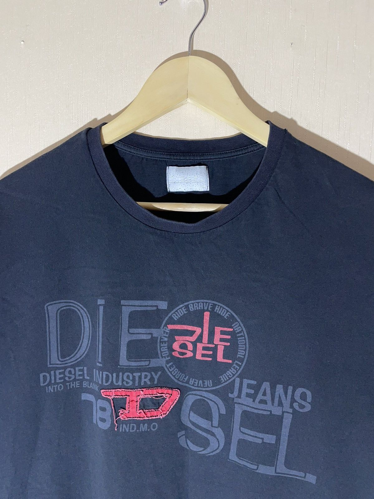 Diesel × Vintage Diesel vintage streetwear T shirt 90s Size US XL / EU 56 / 4 - 4 Thumbnail