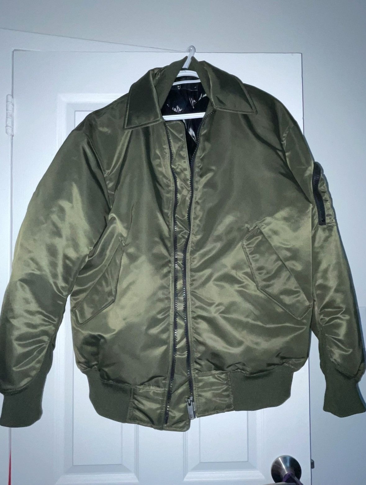 image of Jil Sander Uniqlo Blouson Bomber Jacket in Green, Men's (Size Small)