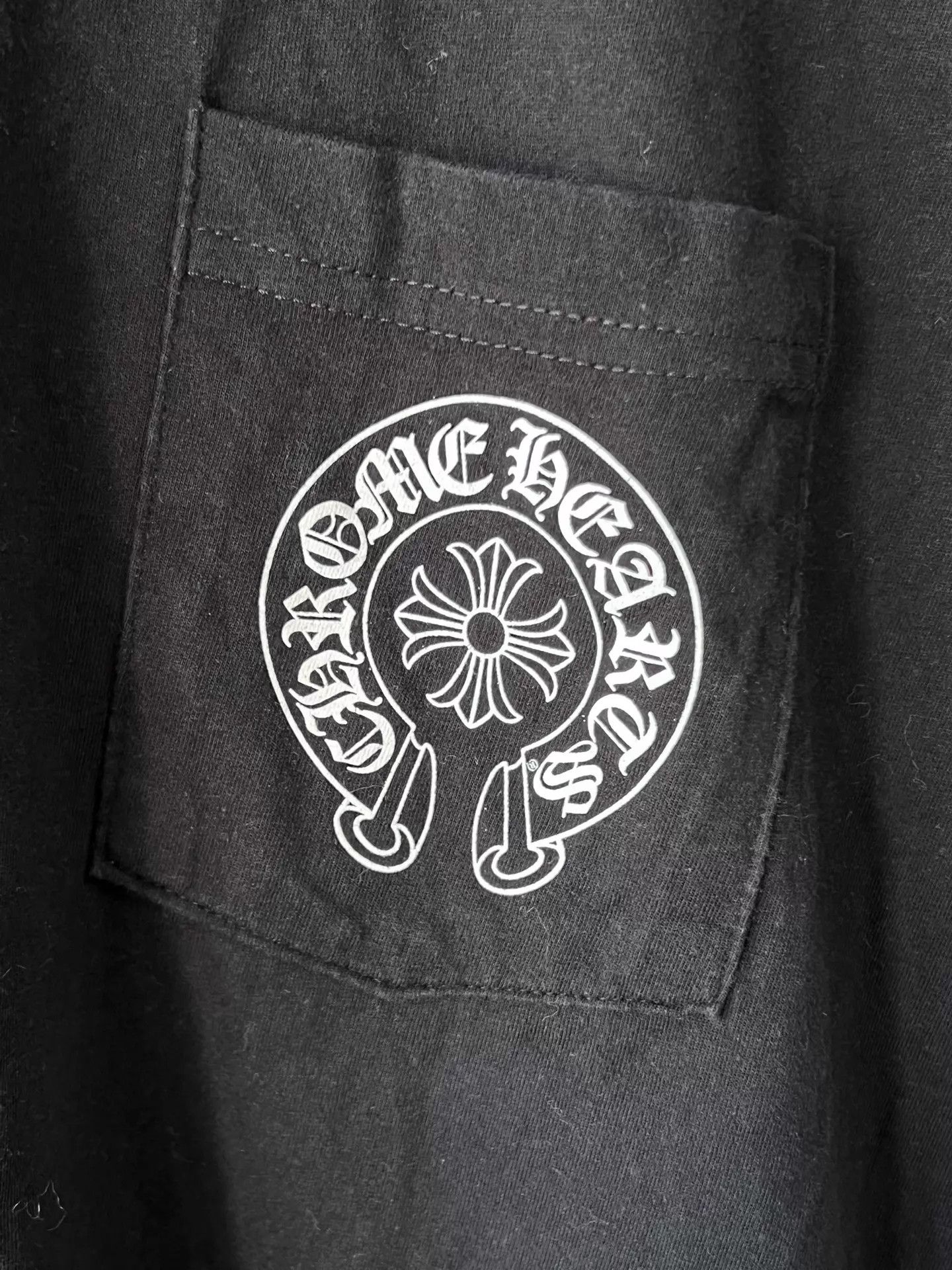 Chrome Hearts CHROME HEARTS Black Embroidered Logo Short Sleeve Tee M Size US M / EU 48-50 / 2 - 5 Thumbnail