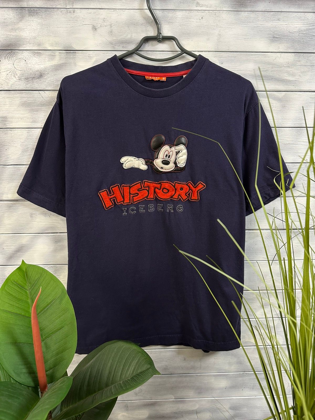 Pre-owned Iceberg Vintage T-shirt  History X Disney Mickey Mouse In Dark Blue