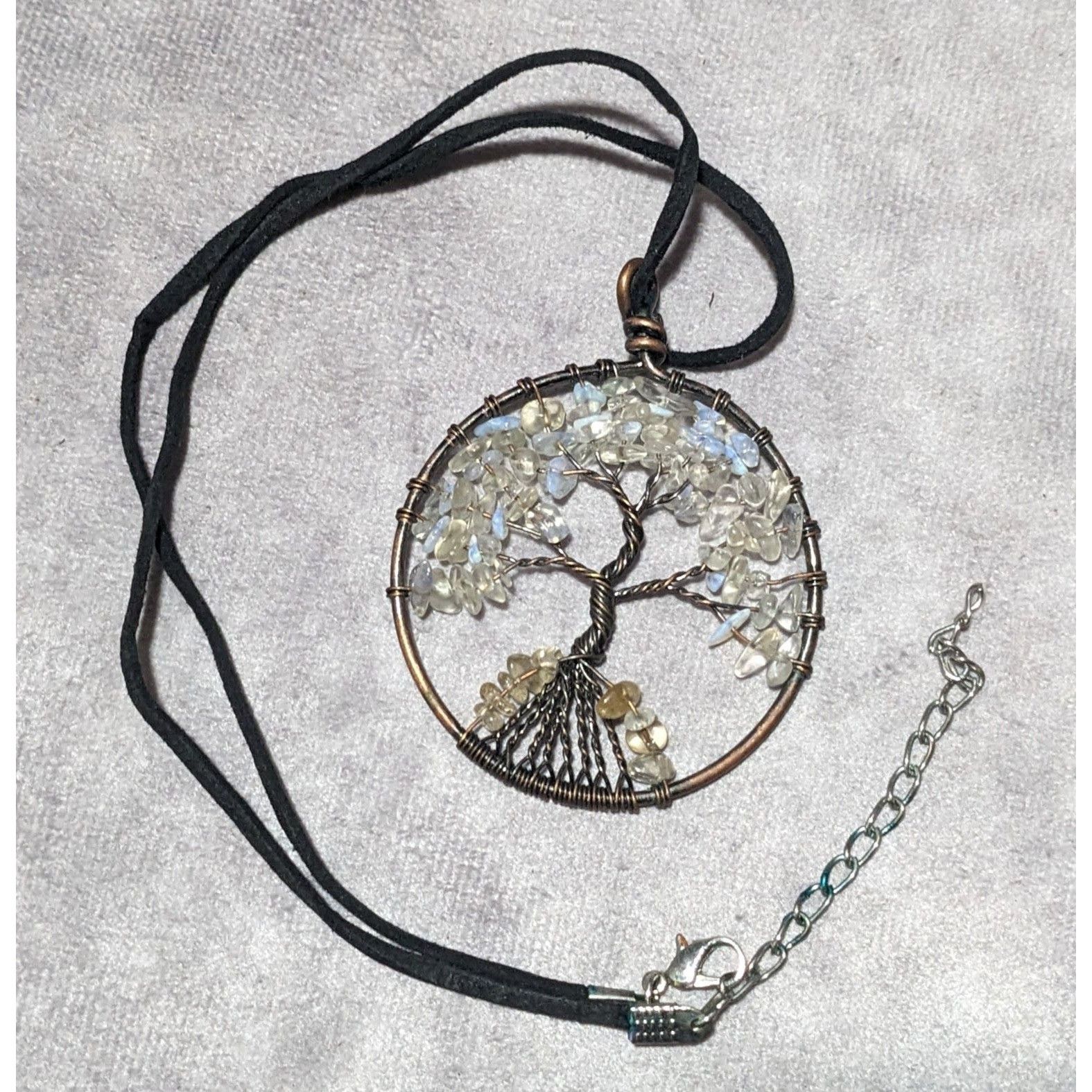 Other Moonstone Chip Tree Of Life Pendant Necklace Size ONE SIZE - 11 Thumbnail