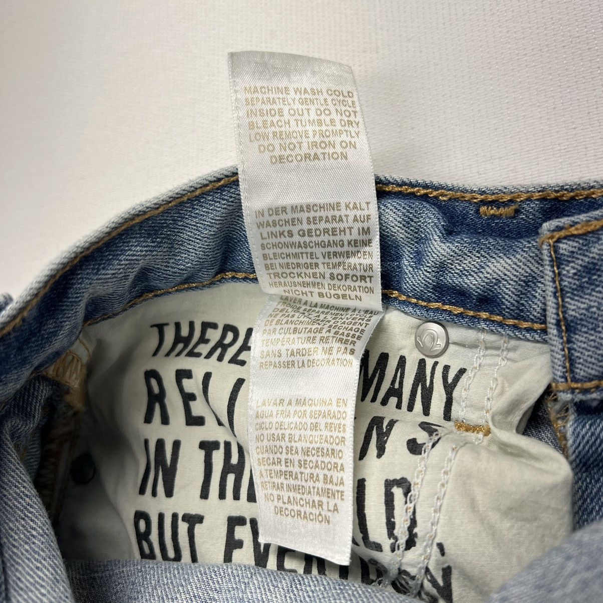 True Religion True Religion Jeans Blue Cameron Slim Boyfriend Grommet Size 27" / US 4 / IT 40 - 12 Thumbnail