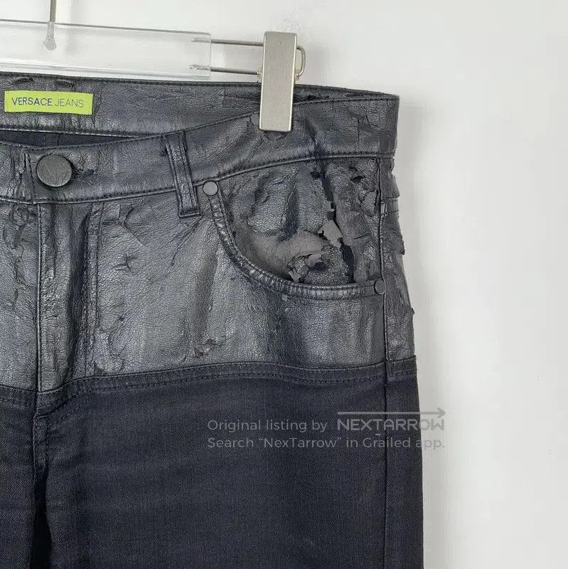 Versace Versace Black Cotton Casual Pants for Men . Size US 26 / EU 42 - 3 Thumbnail