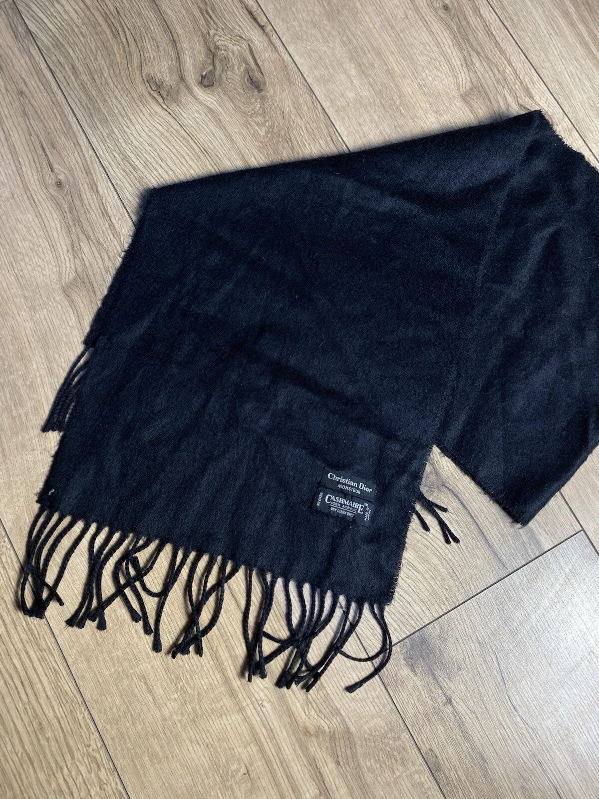Christian Dior Monsieur Christian Dior Cashmere Scarf Vintage Size ONE SIZE - 1 Thumbnail