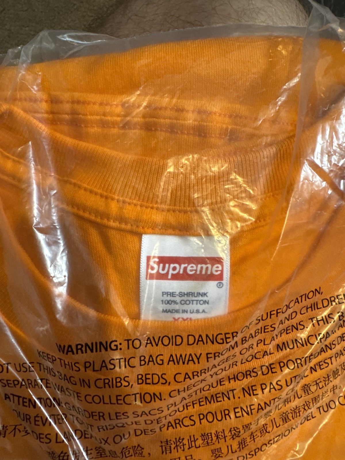 Supreme supreme banner logo tee orange XXL FW23 Size US XXL / EU 58 / 5 - 2 Thumbnail
