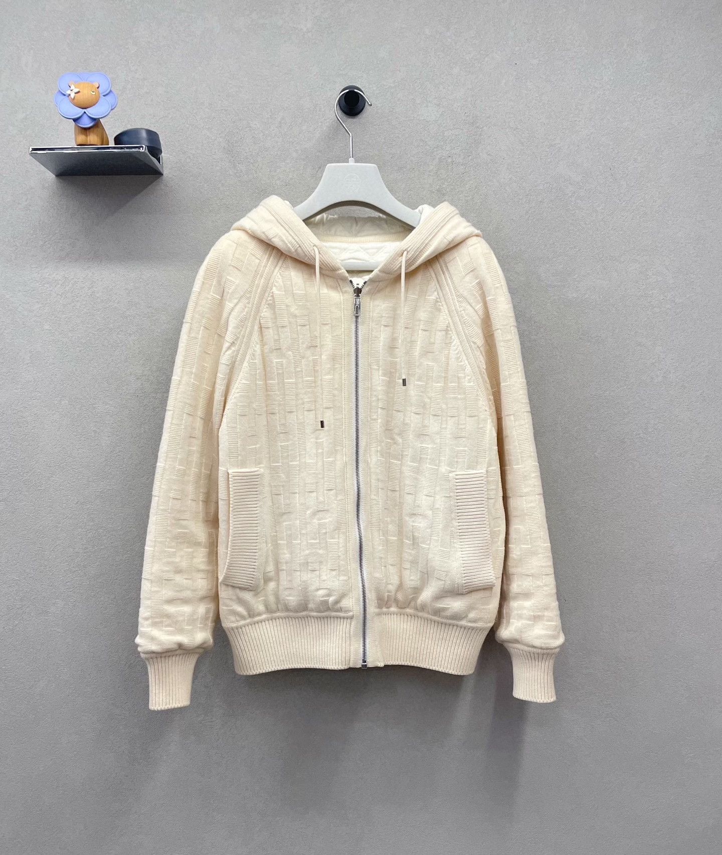 Hermes HERMES Off-White Double-Sided Jacket Size XXS / US 00 / IT 34 - 1 Thumbnail