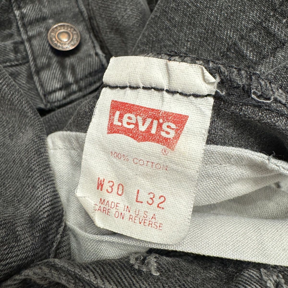 Levi's 90’s Vintage Levi’s 501-0660 /Black Denim Pants Size US 29 - 3 Thumbnail